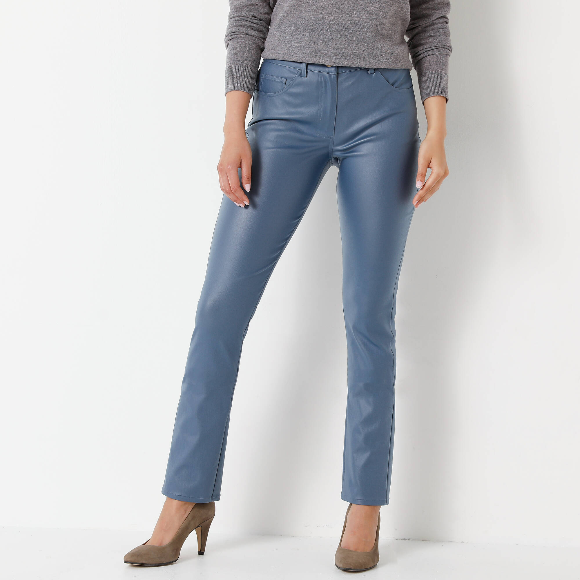 Pantalon Droit Enduit - Blancheporte