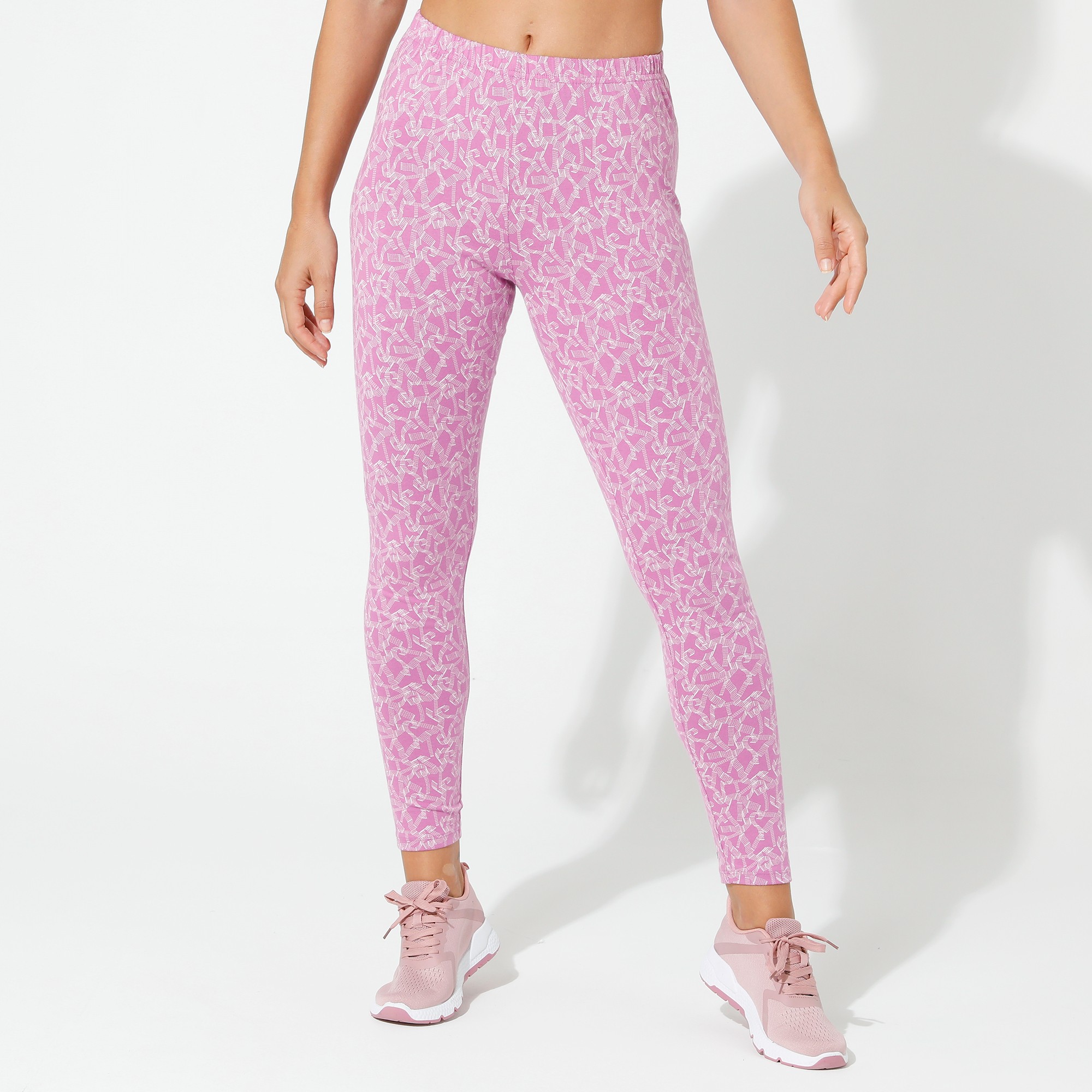 Legging Maille Jersey Imprimé Graphique - Blancheporte