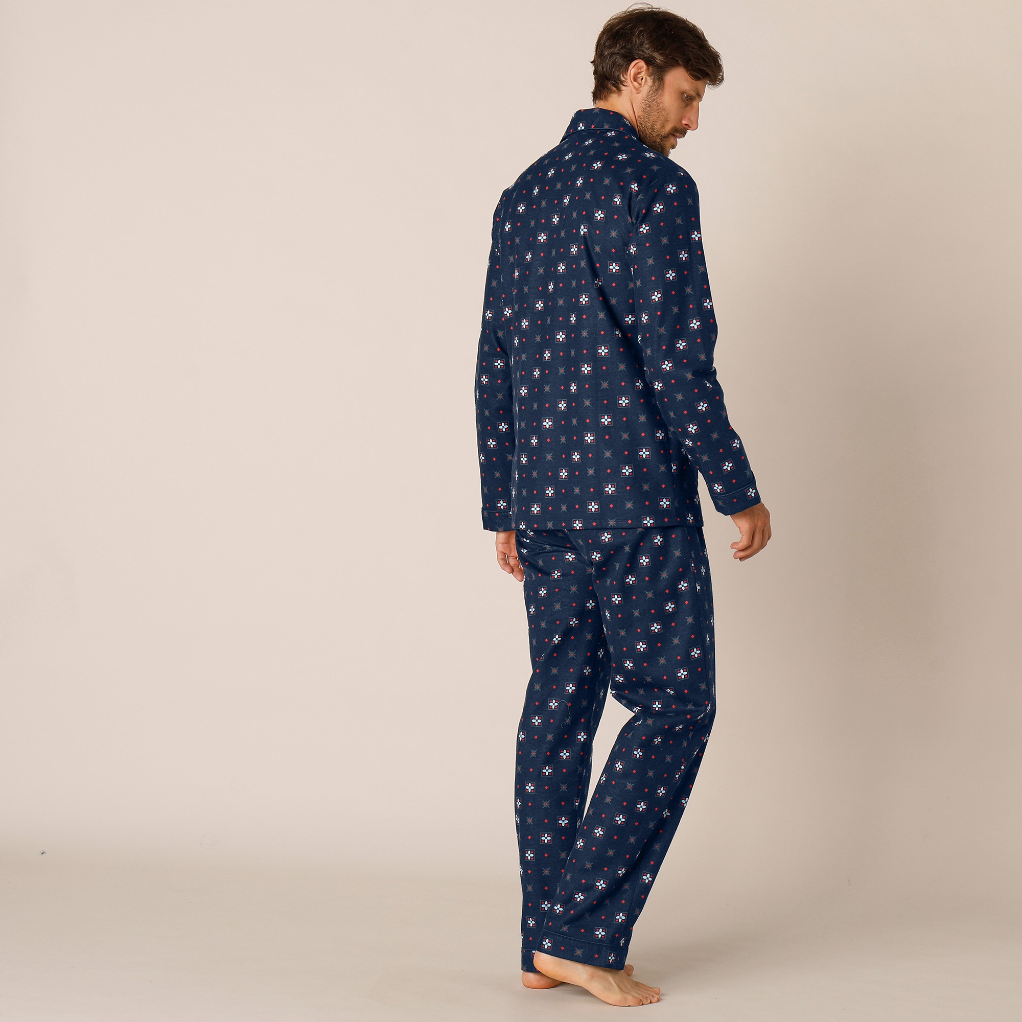 Pyjama Boutonné Satin Imprimé - Blancheporte