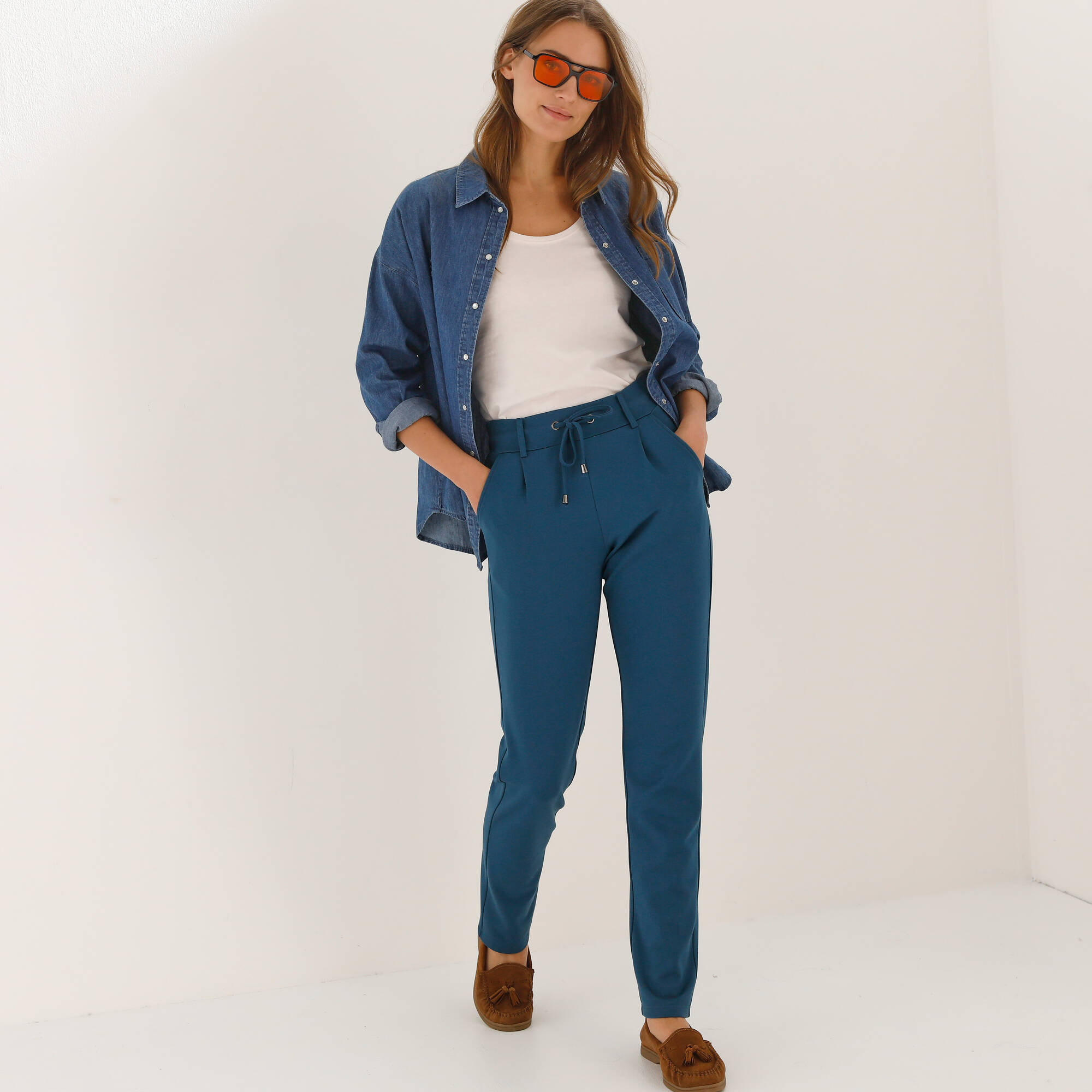 Pantalon chino uni maille milano - Blancheporte 40$