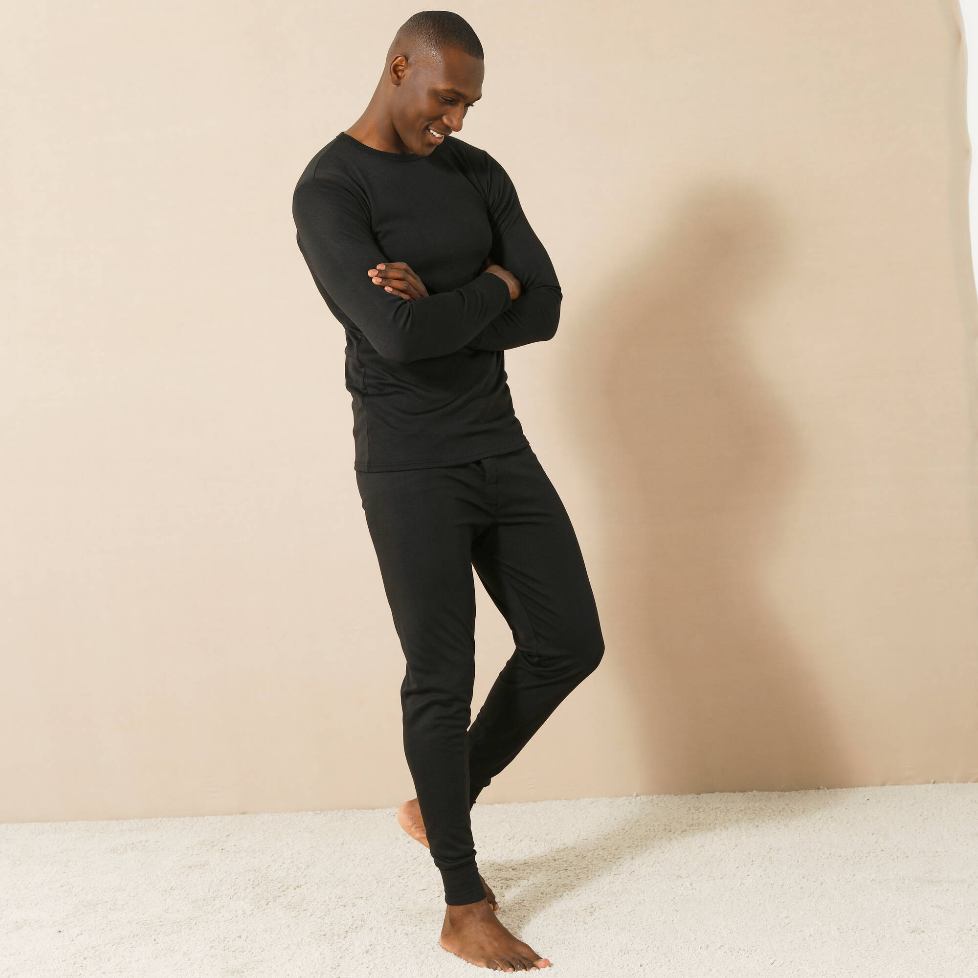 T-shirt sous-vtement homme col rond manches longues chaleur intense - lot de 2 - Blancheporte 38$
