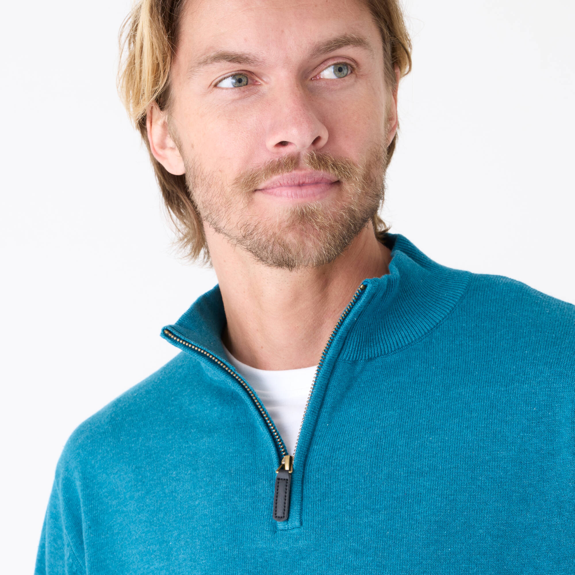 Pull pur coton col camionneur - Blancheporte 28$