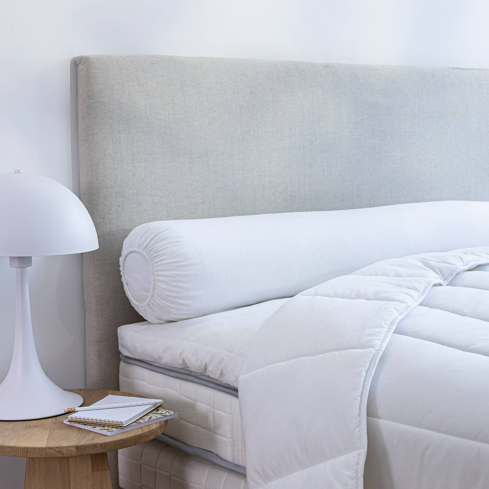 Sous-taie de traversin coton issu de l'agriculture biologique(**) - Blancheporte