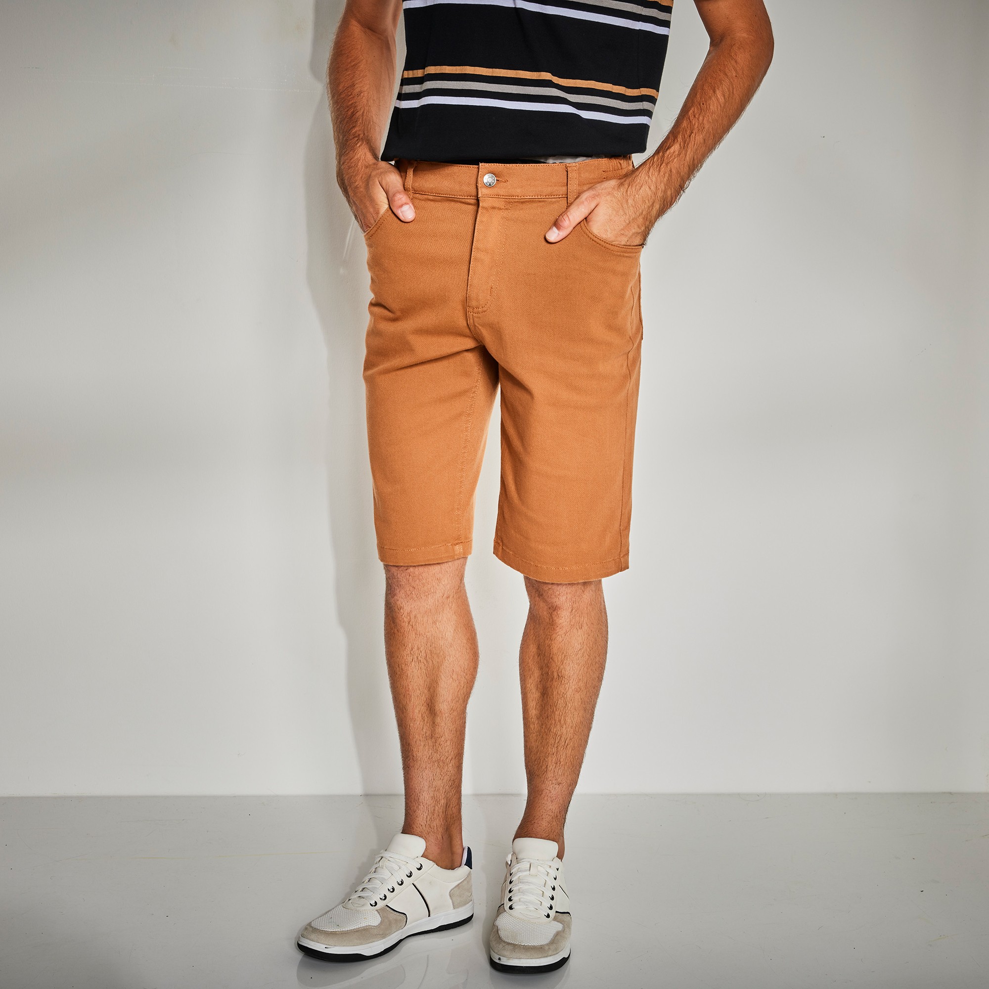 Bermuda 5 Poches Stretch Ceinture Élastiquée Côtés - Blancheporte