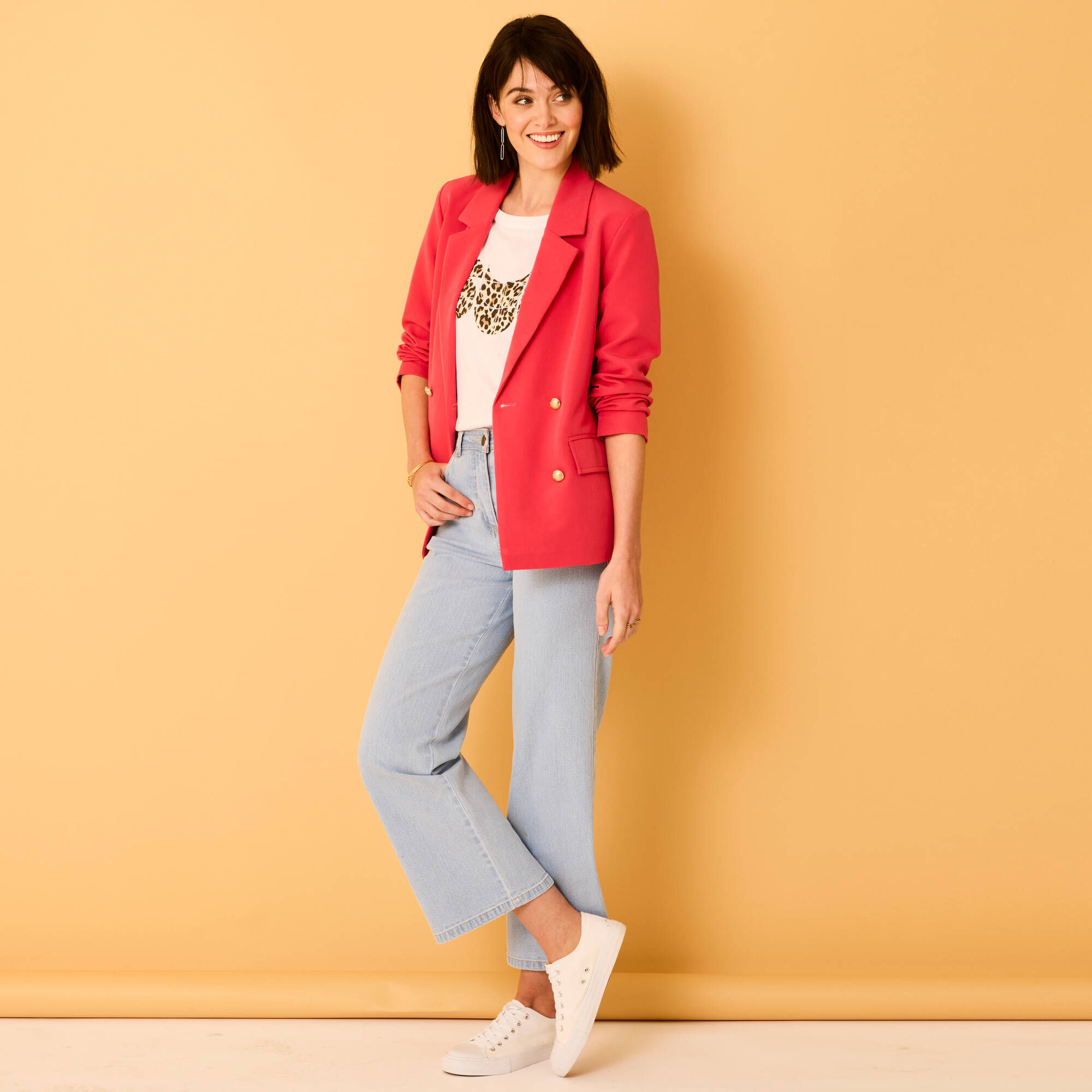Veste blazer boutonnage crois - Blancheporte 60$