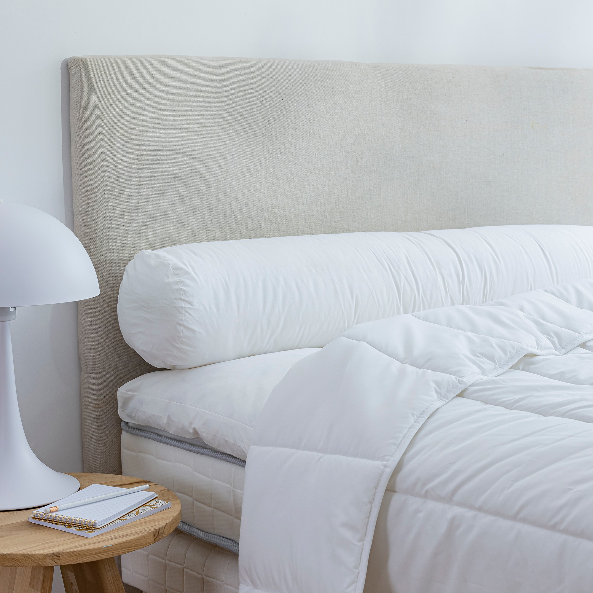 Traversin moelleux et durable - Traversin : 140cm - Blanc - Dodo