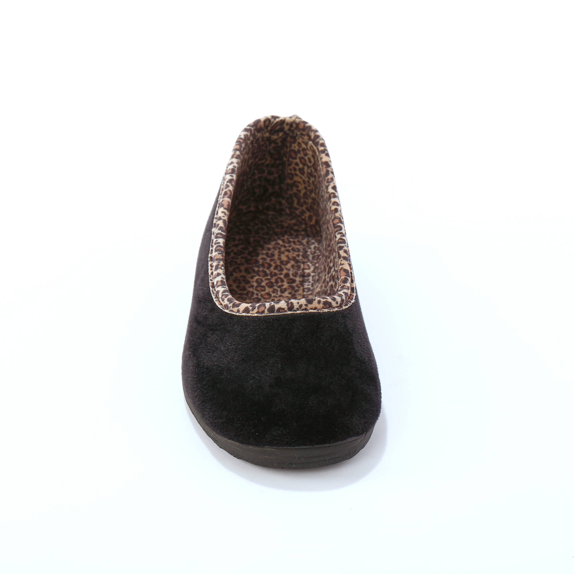 Chaussons ballerines biais lopard - Blancheporte 26 €