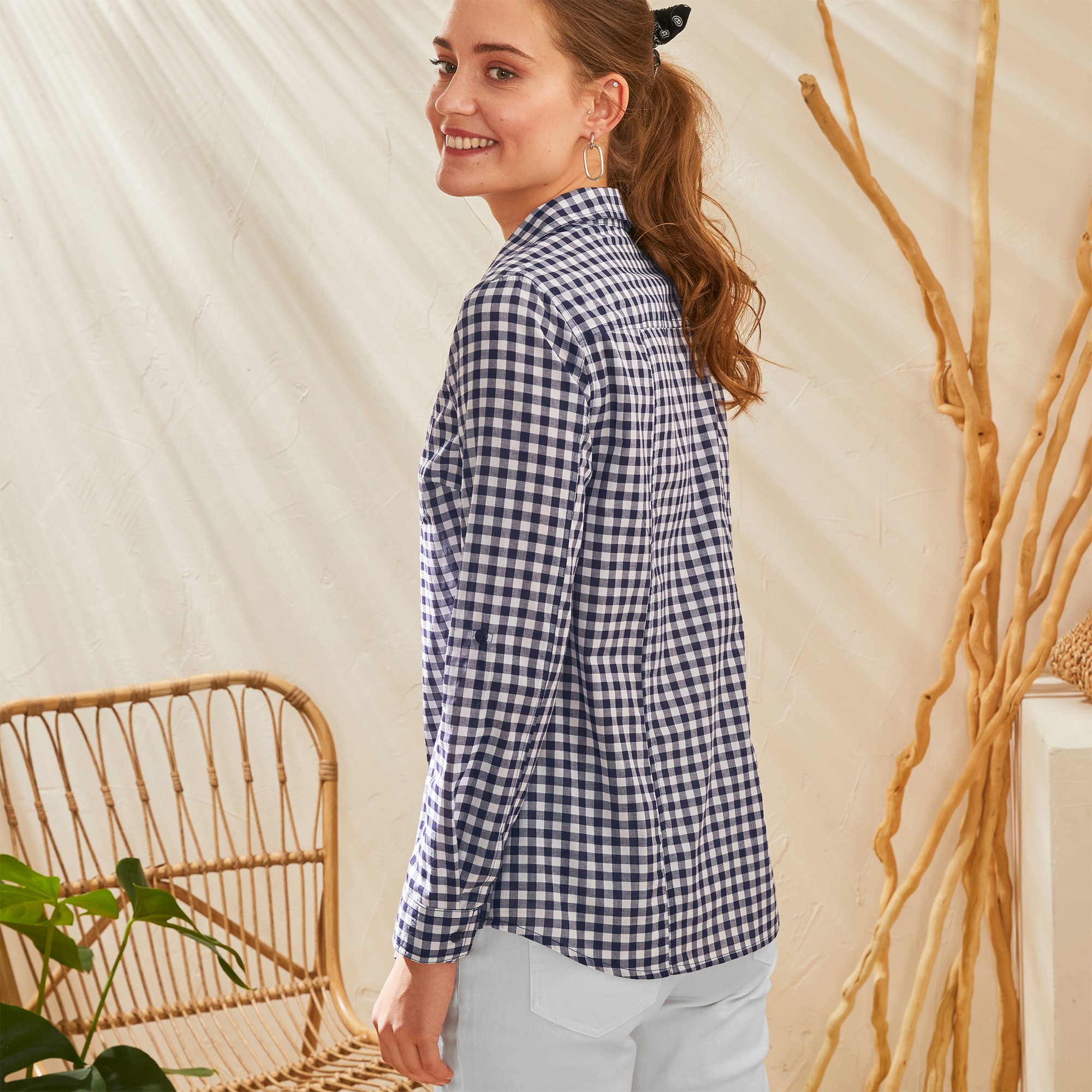 Chemise vichy femme deals annee 60