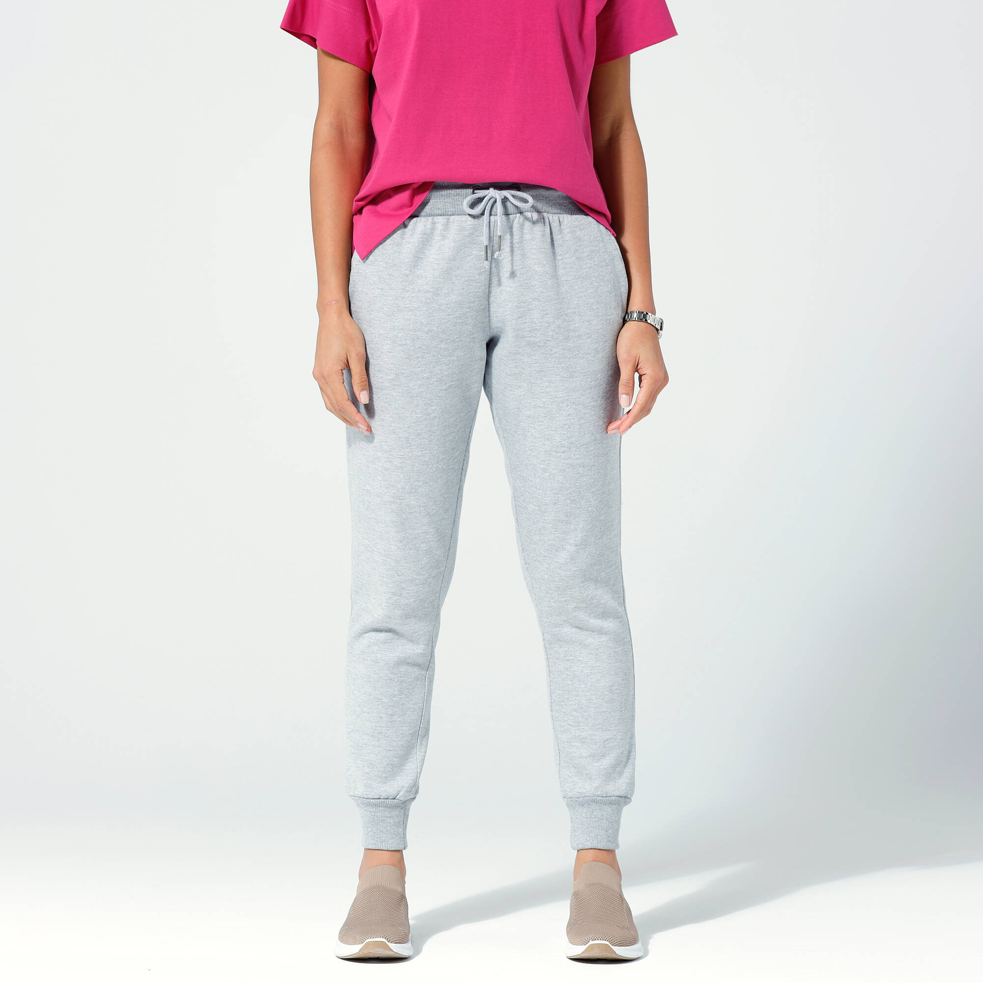 Pantalon jogging en molleton gratté  - Blancheporte