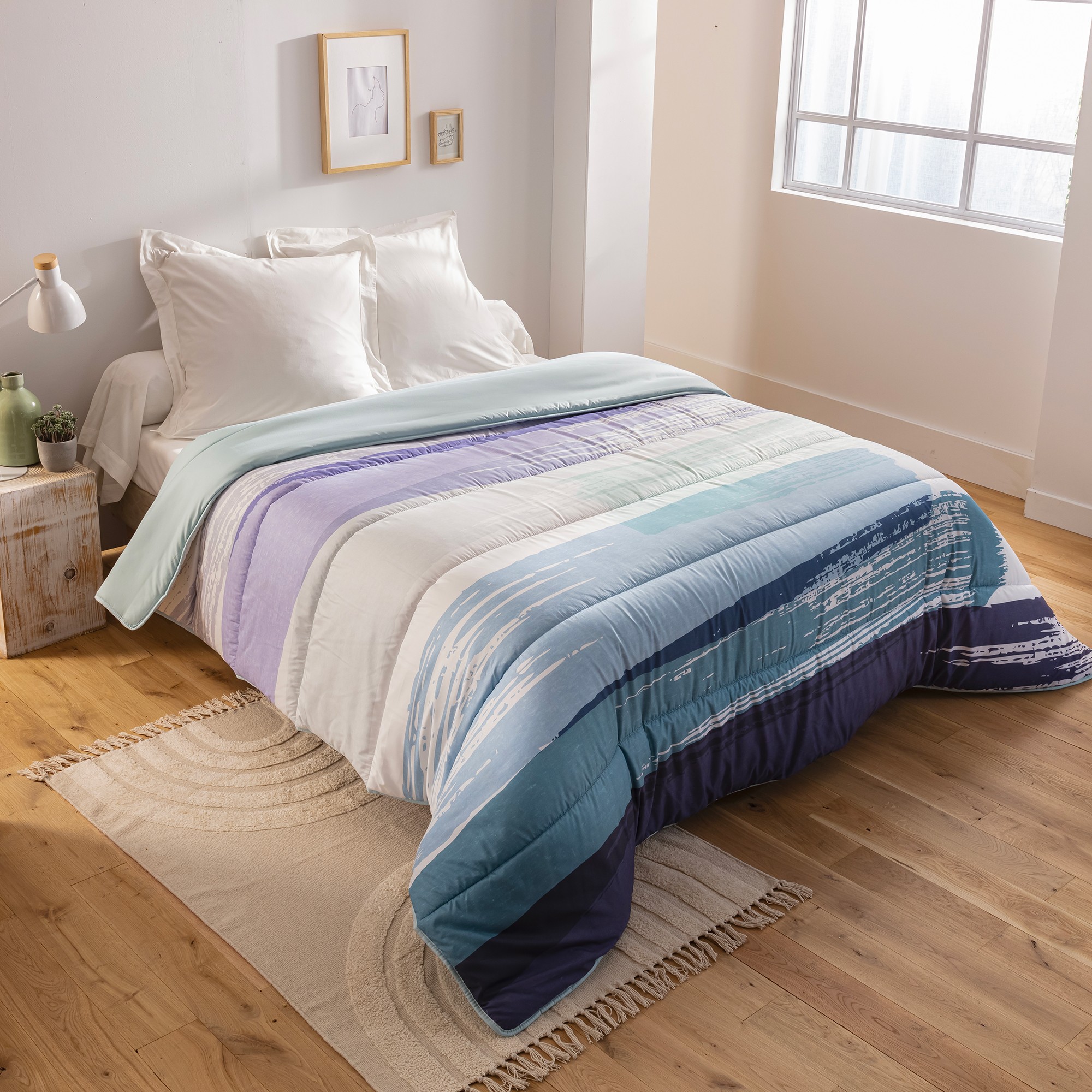 Couette Microfibre Imprimée Pastel 200g/m² - Blancheporte