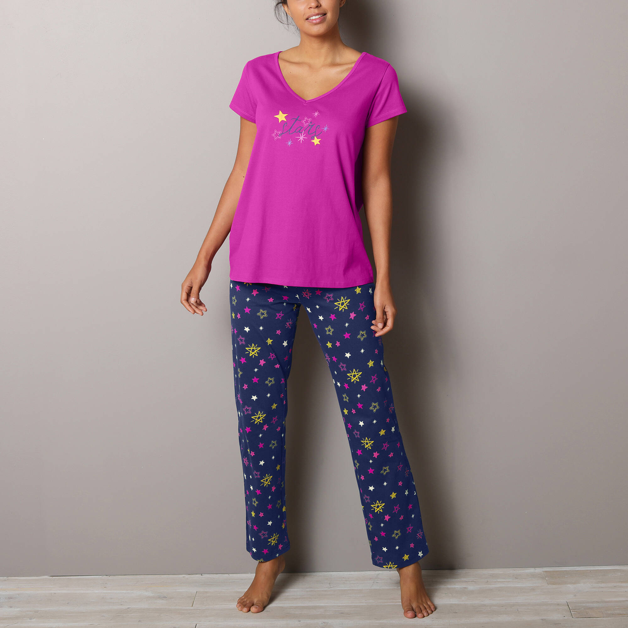 T-shirt de pyjama manches courtes imprim Estrella - Blancheporte 15 €