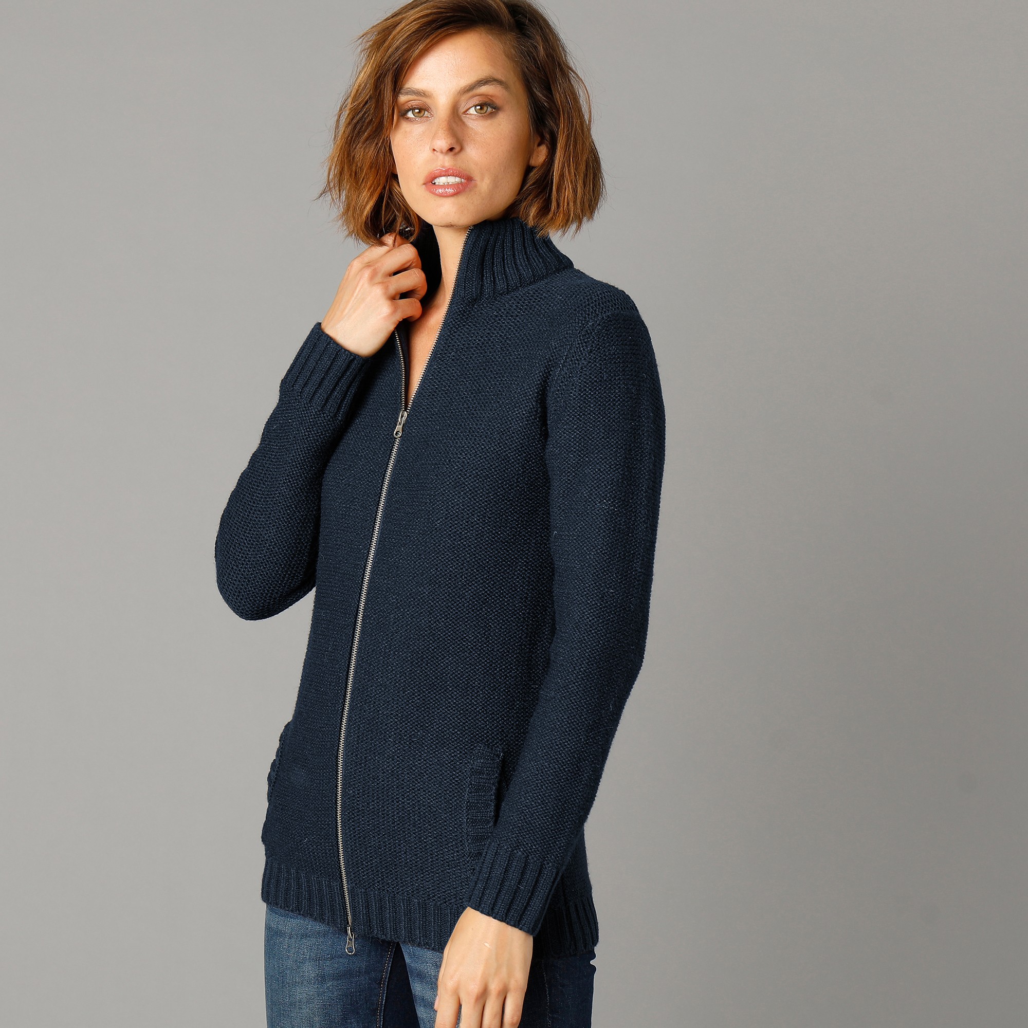 Gilet zippé femme blancheporte clearance