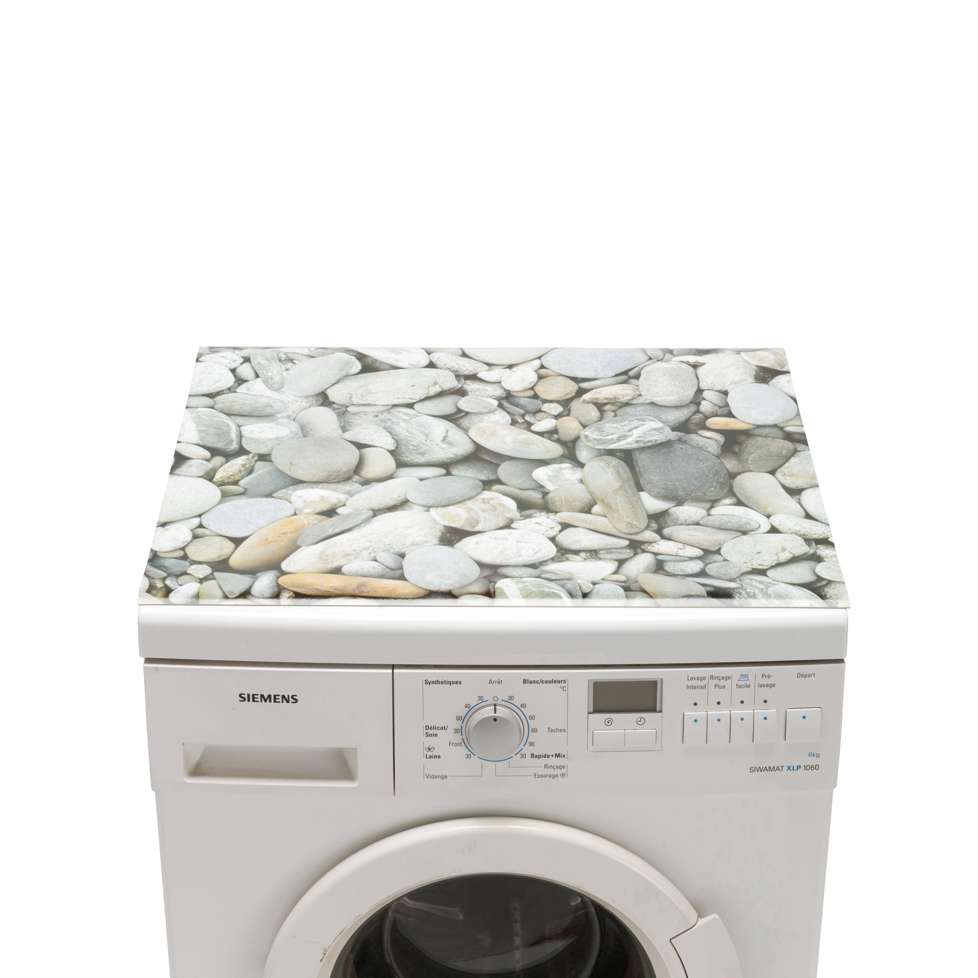 Protège machine à laver - Tapis de machine à laver - Sextant noir et cuivre  pour
