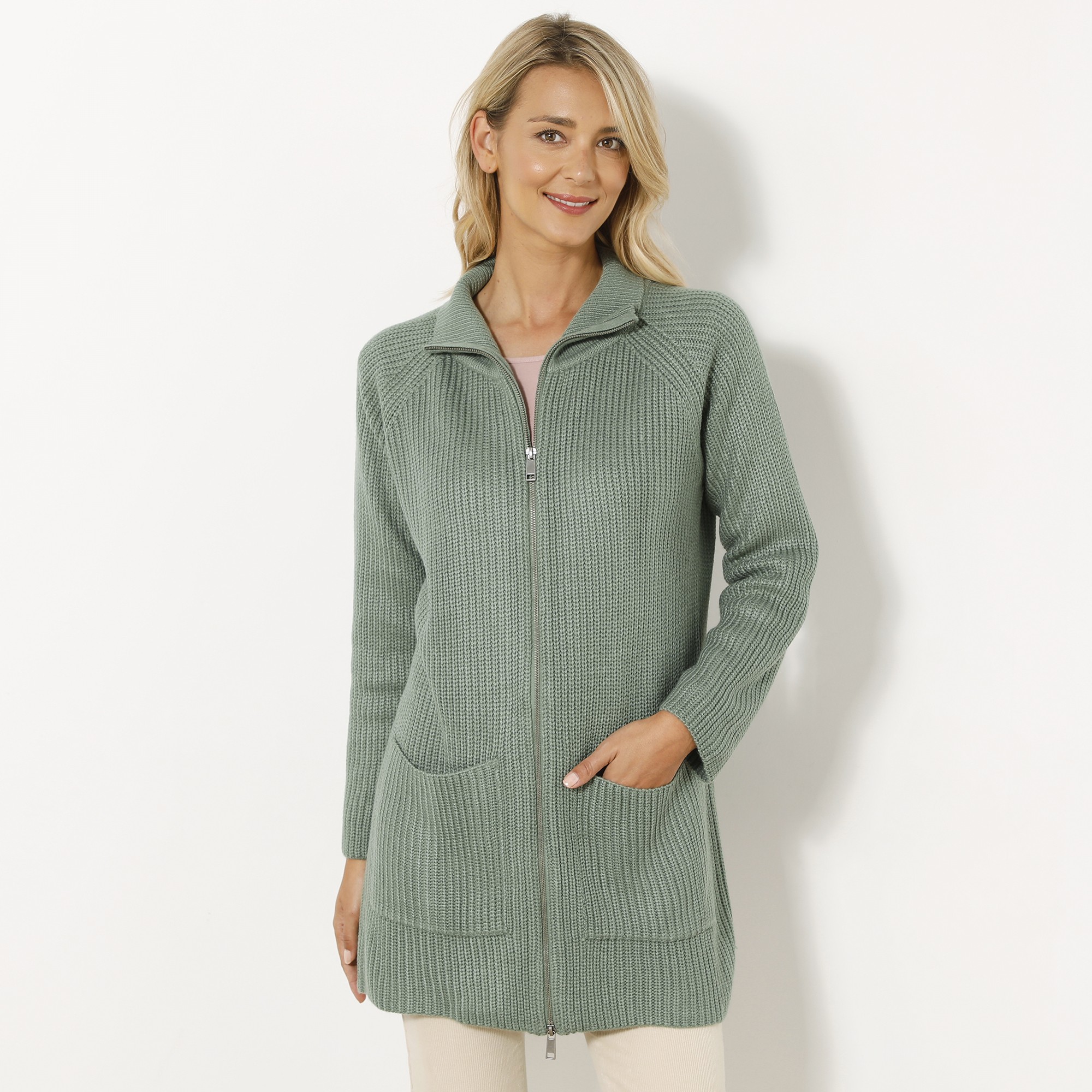 Gilet zippé shop femme blancheporte