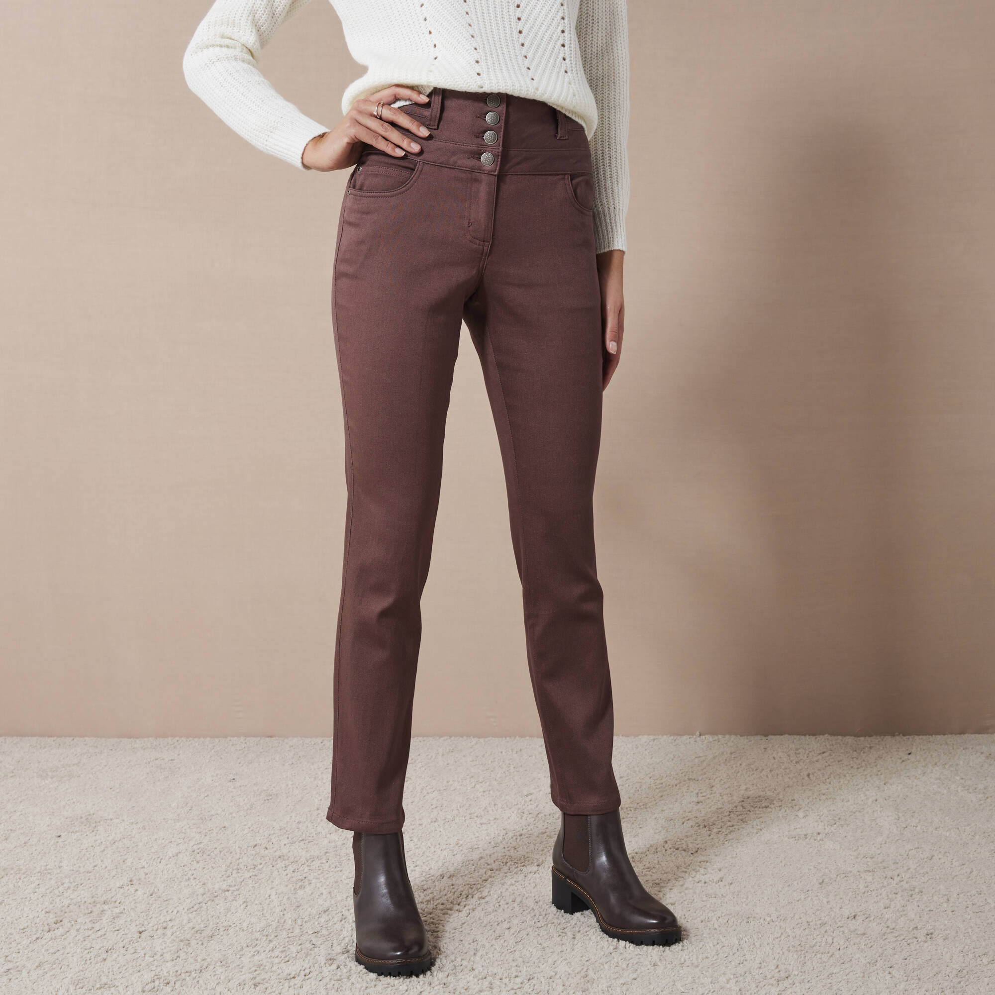 Blancheporte pantalon femme taille haute hotsell