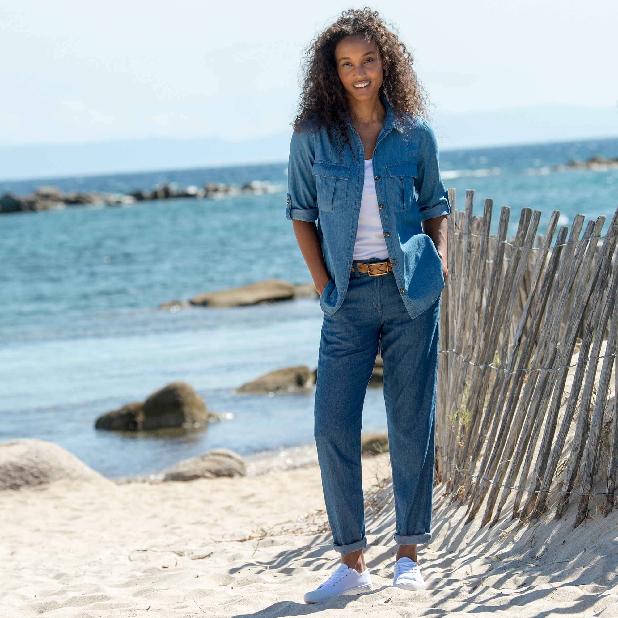 Jean leger femme sale