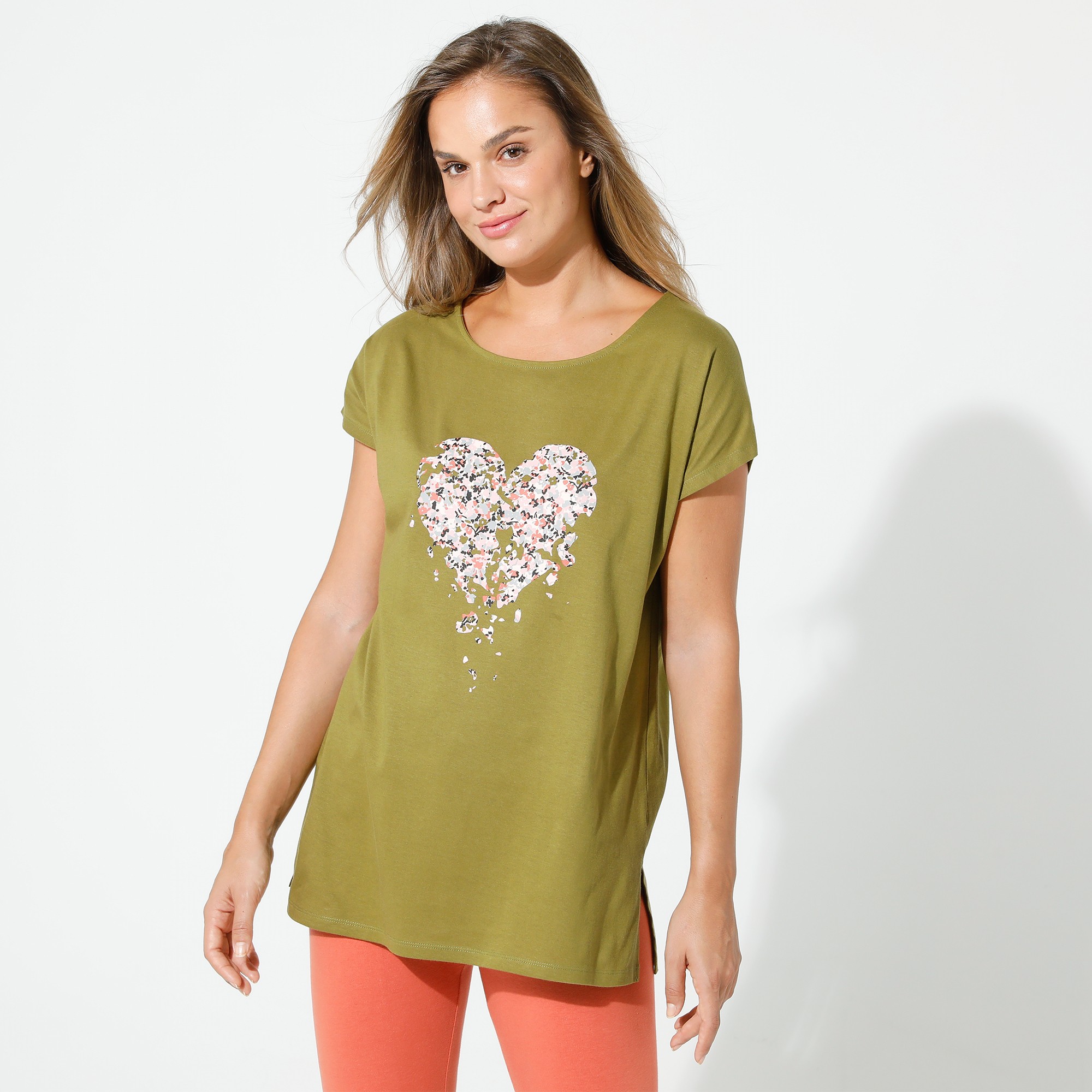 Tunique Col Rond Imprimé Placé - Blancheporte