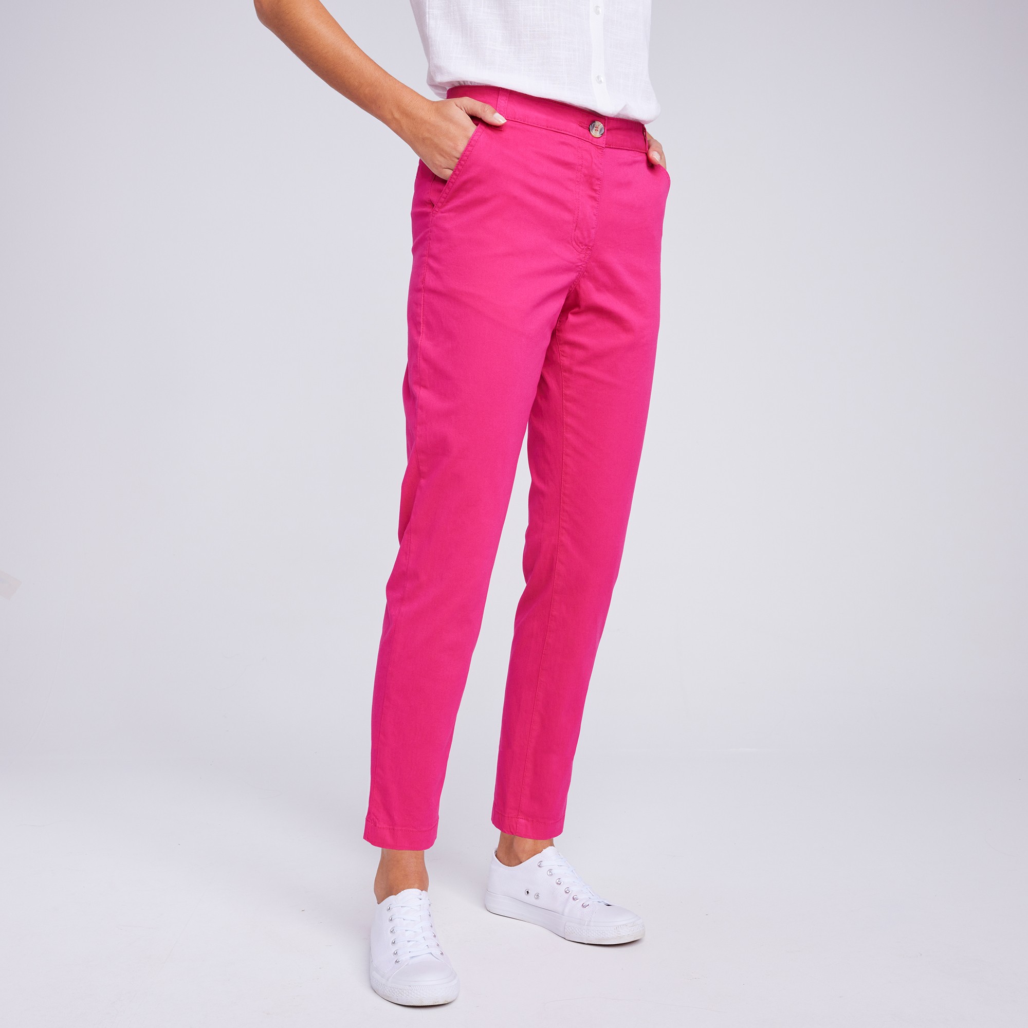 Pantalon Chino Stretch, 7/8ème - Blancheporte