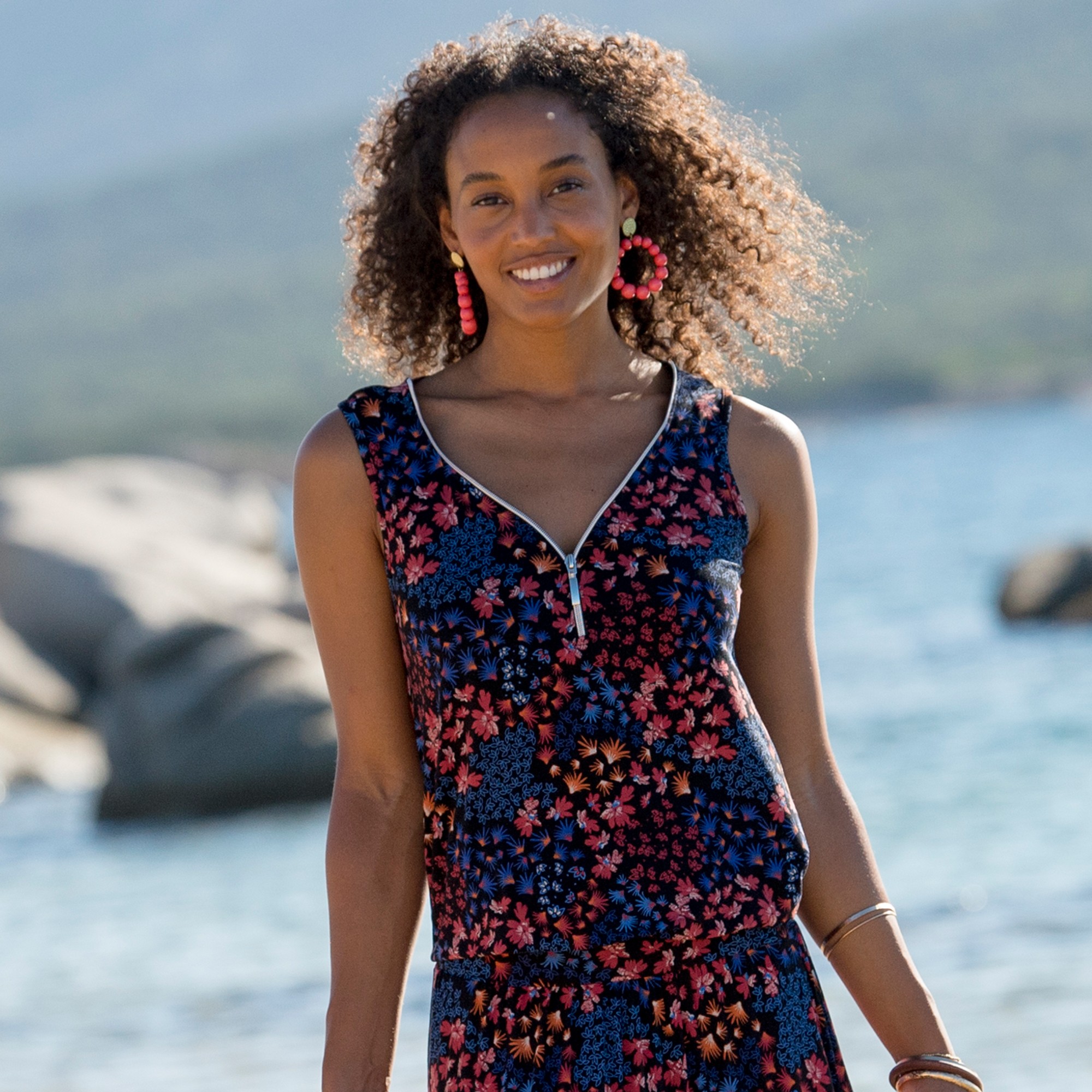 Débardeur Zippé Imprimé - Blancheporte