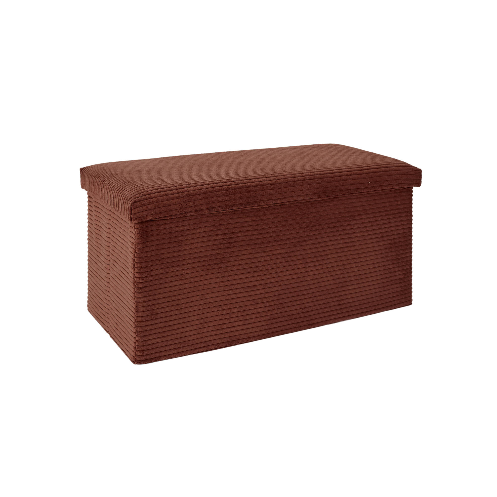 Banc-coffre pliable uni côtelé - Blancheporte