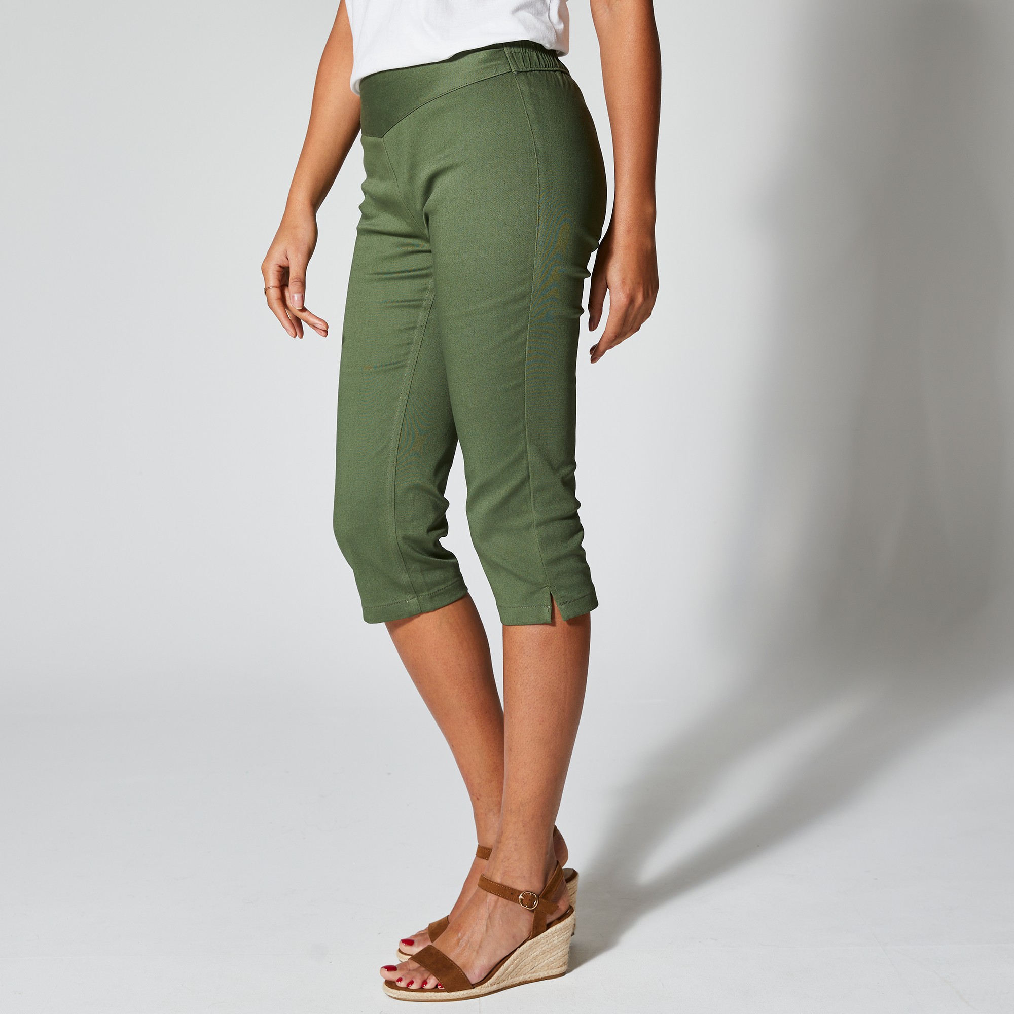 Corsaire Toile Stretch - Effet Ventre Plat - Blancheporte