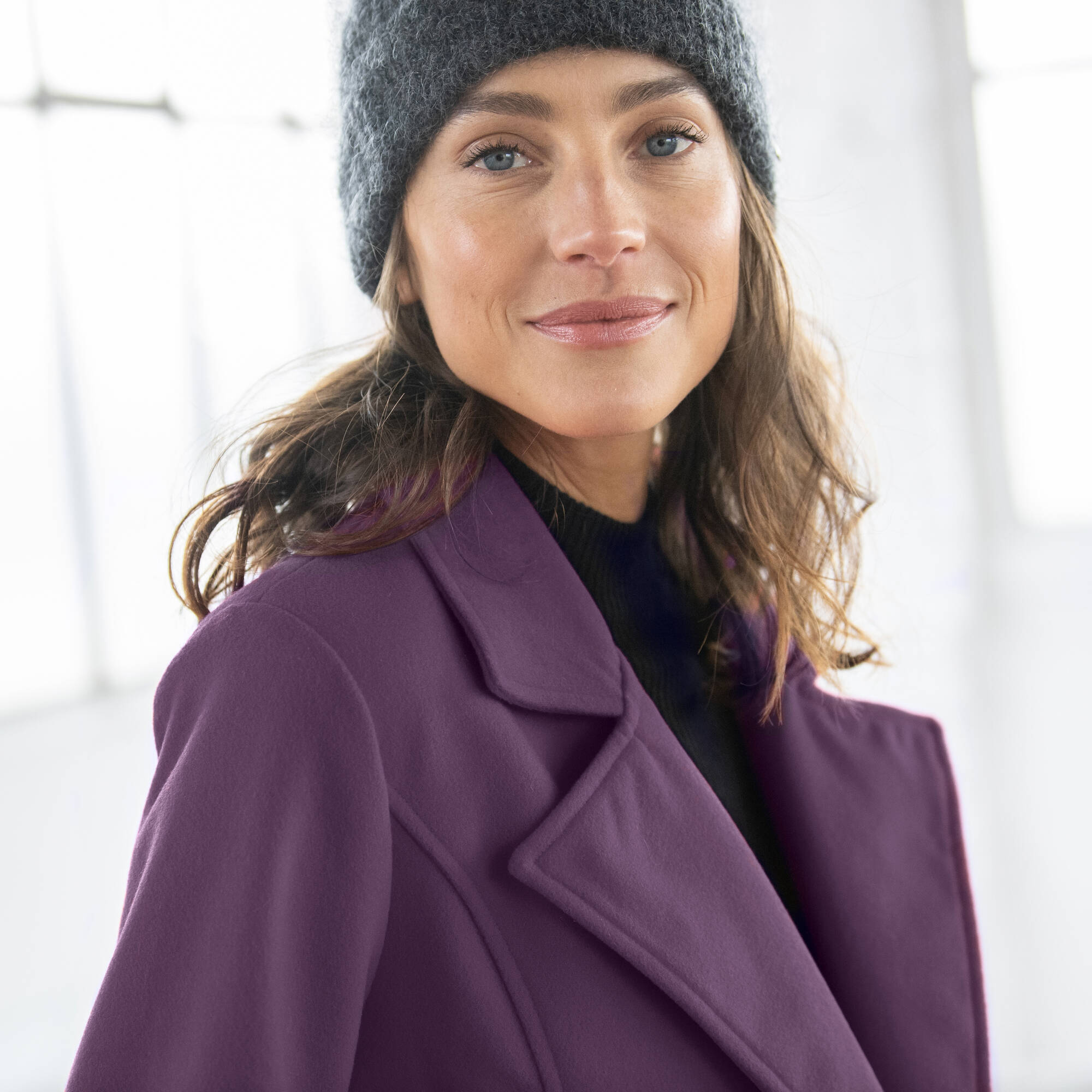 Manteau caban boutonn uni - Blancheporte 43 €