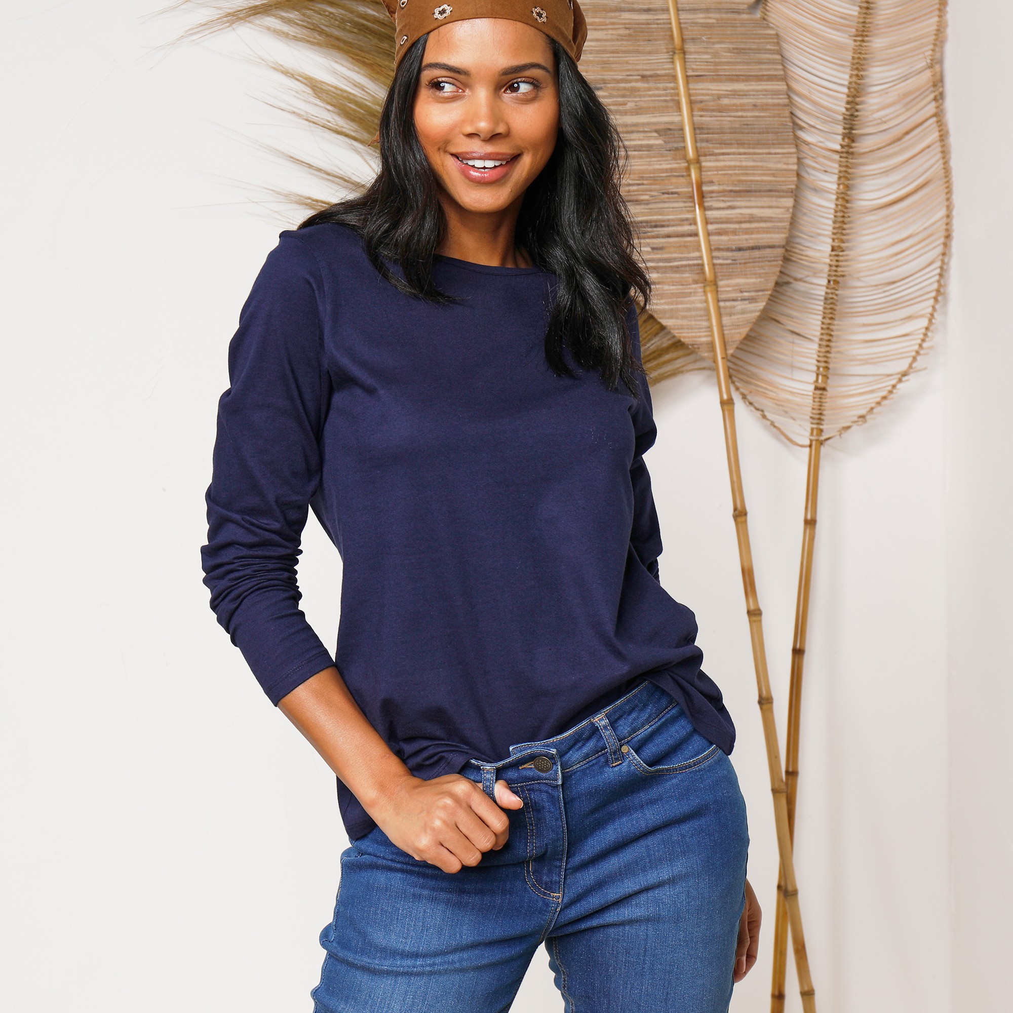 T-shirt Uni Manches Longues - Blancheporte