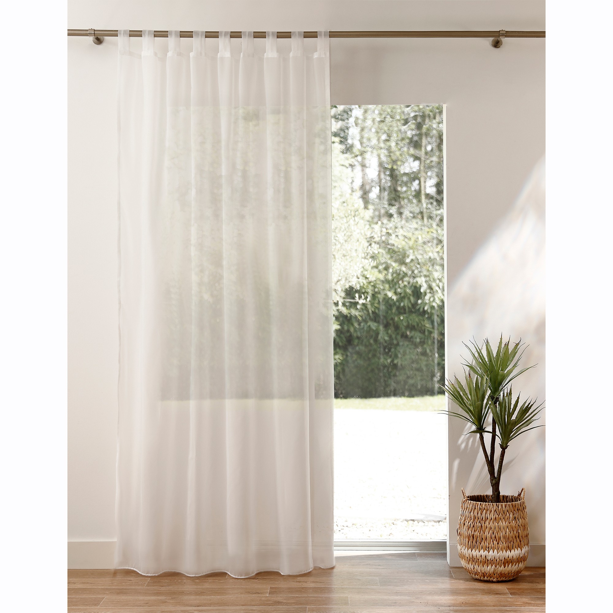 Panneau Voile Uni Finition Pattes - Blancheporte