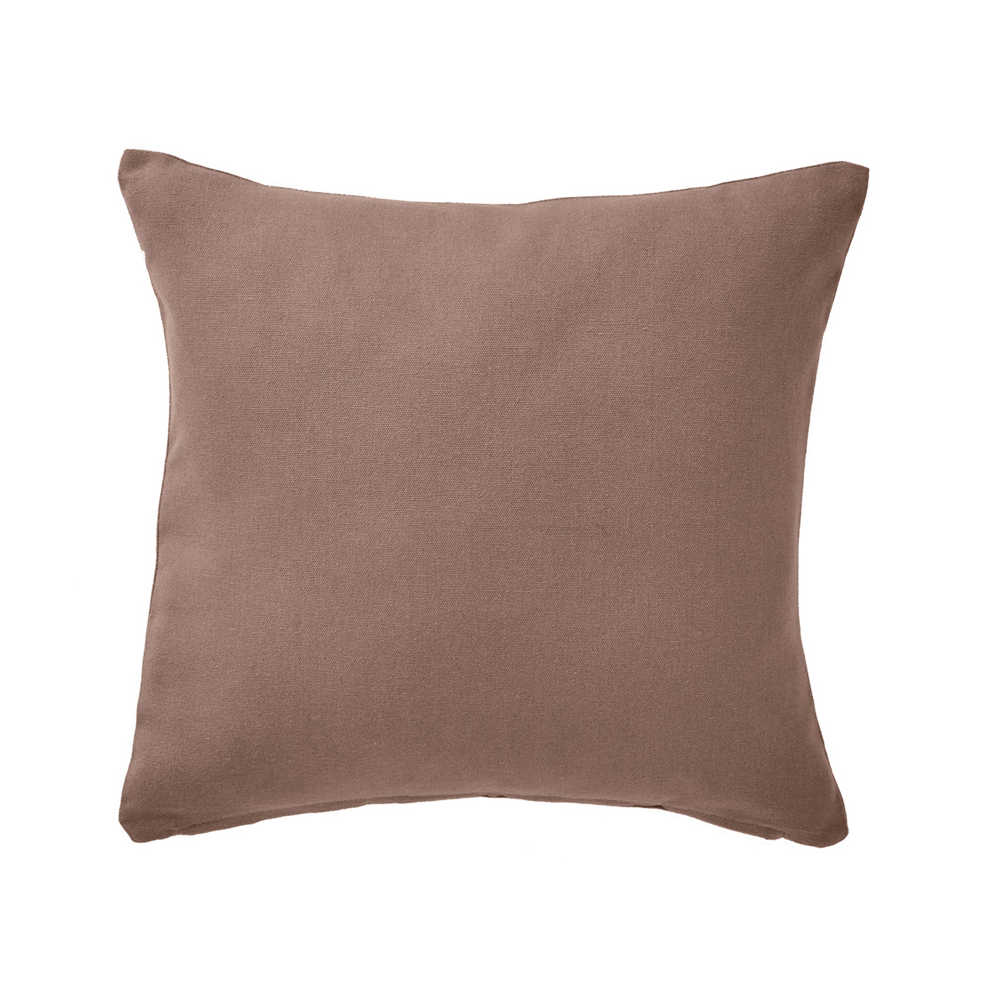 Housse de coussin unie bachette - Lot De 2 Housses De Coussin : 35x60cm - Taupe - Colombine