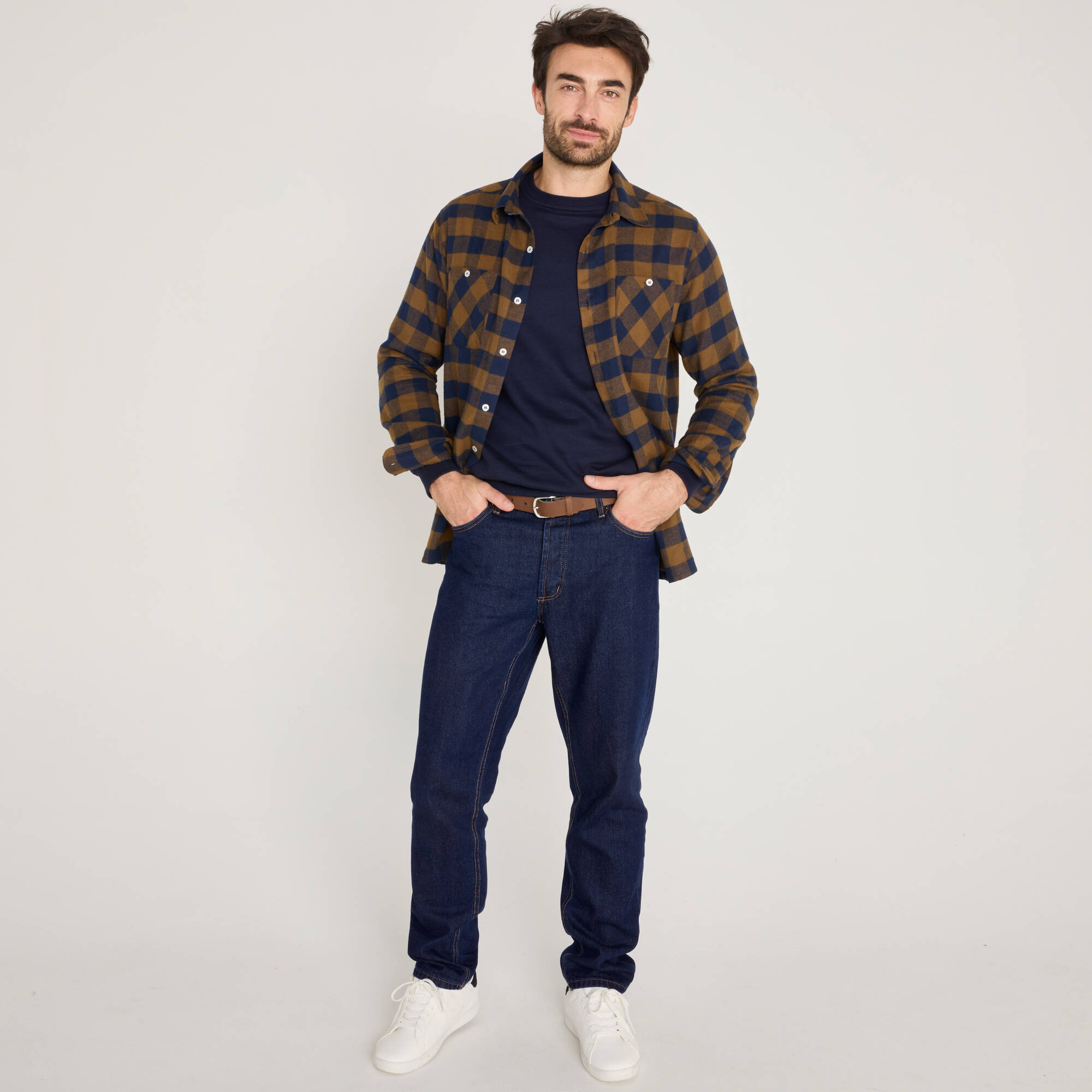 Jean droit basique 100 coton - L32 - Blancheporte 35$