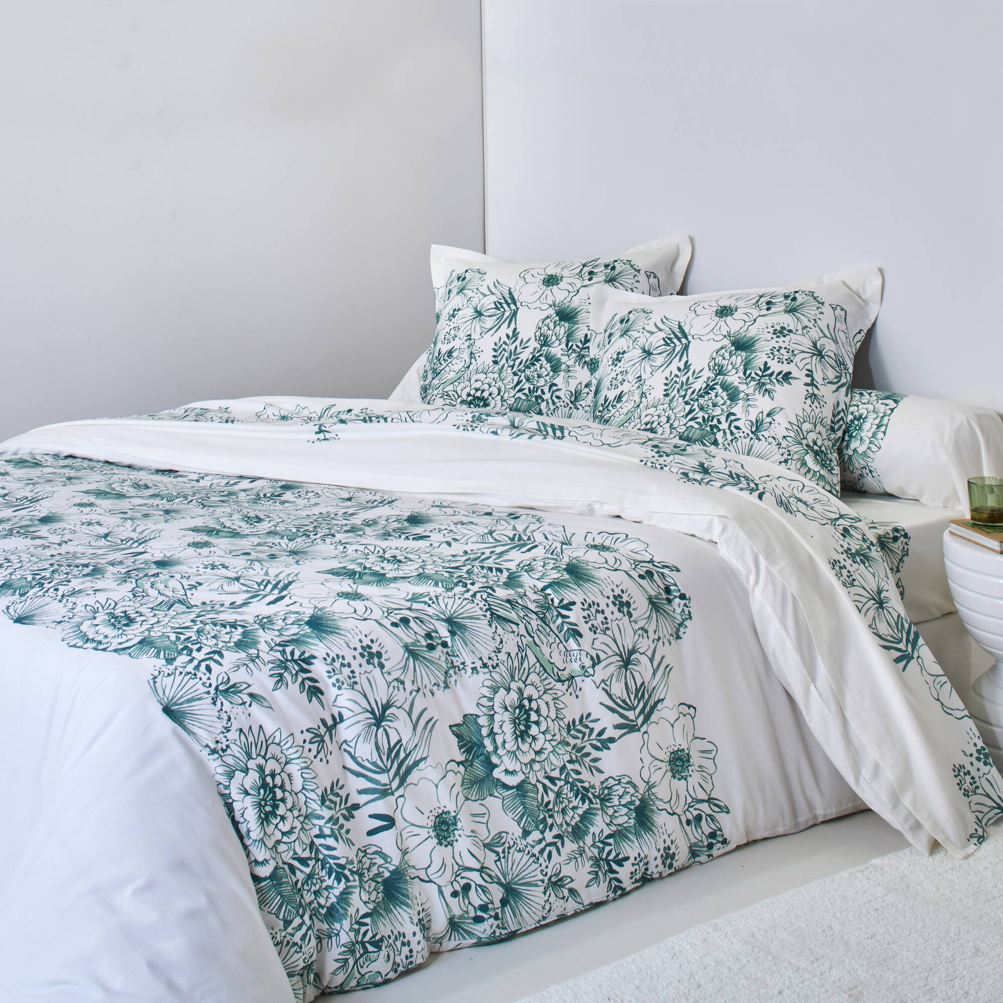 Linge de lit Lydia en coton imprimé - Blancheporte
