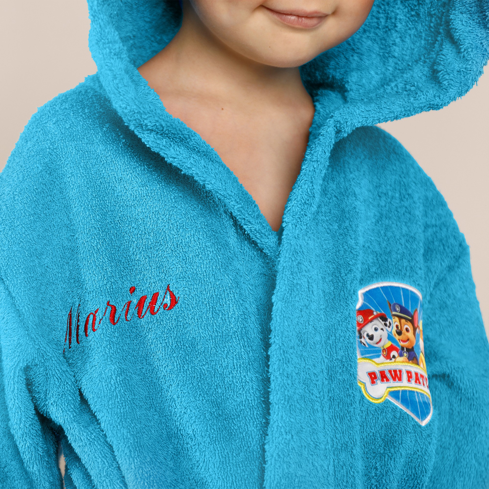 Peignoir enfant top pat patrouille
