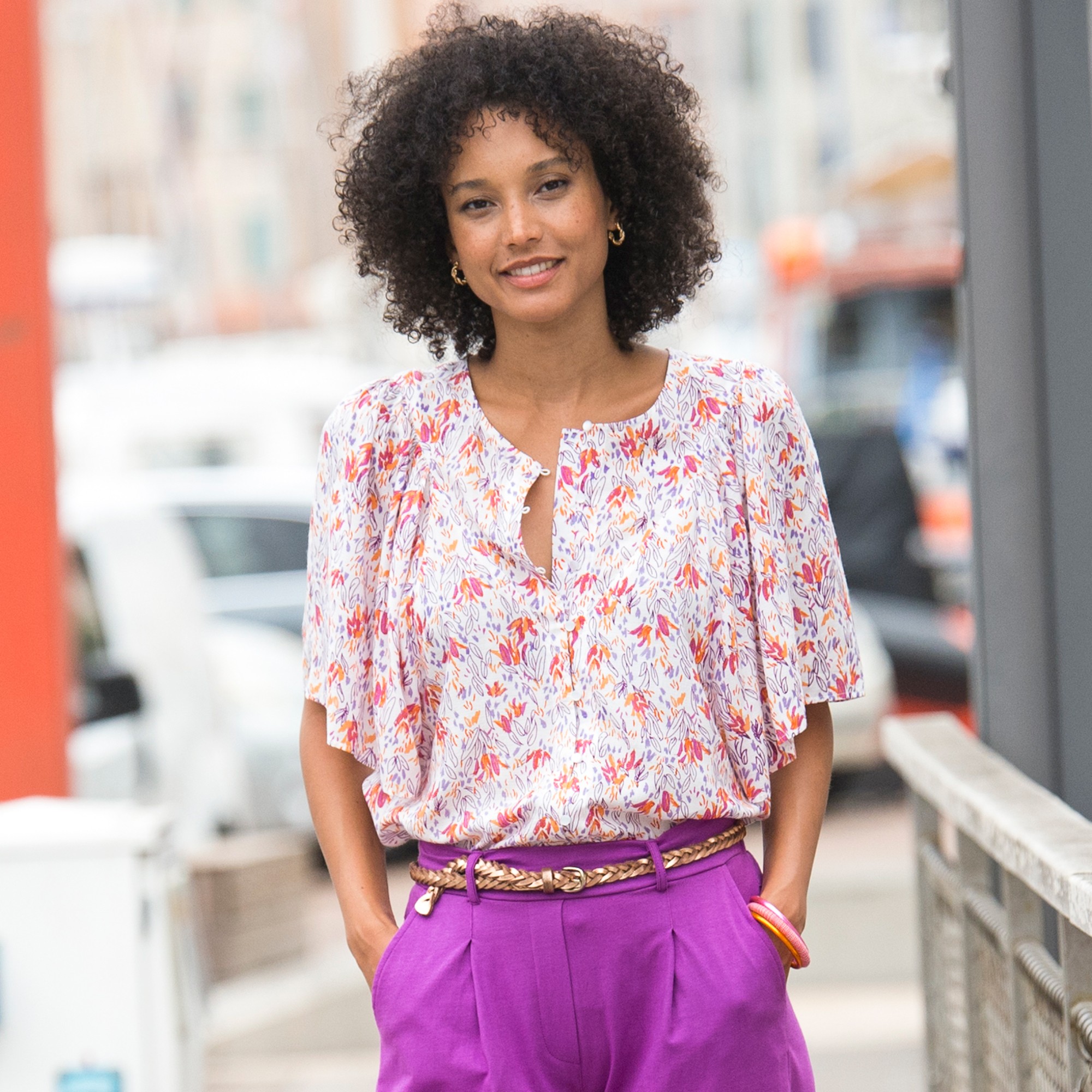 Chemisier Boutonné Imprimé - Blancheporte