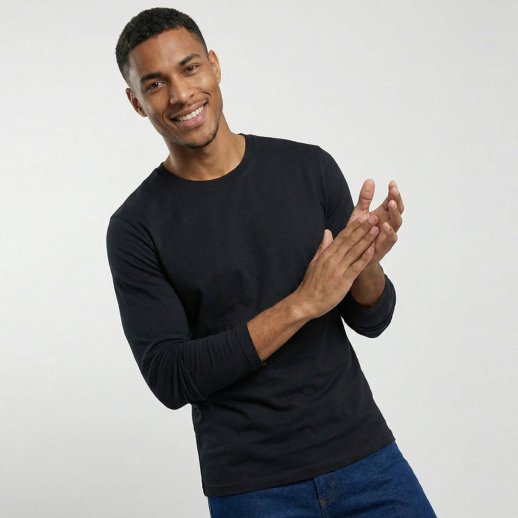 T-shirt col rond manches longues - lot de 3 - Blancheporte 39€