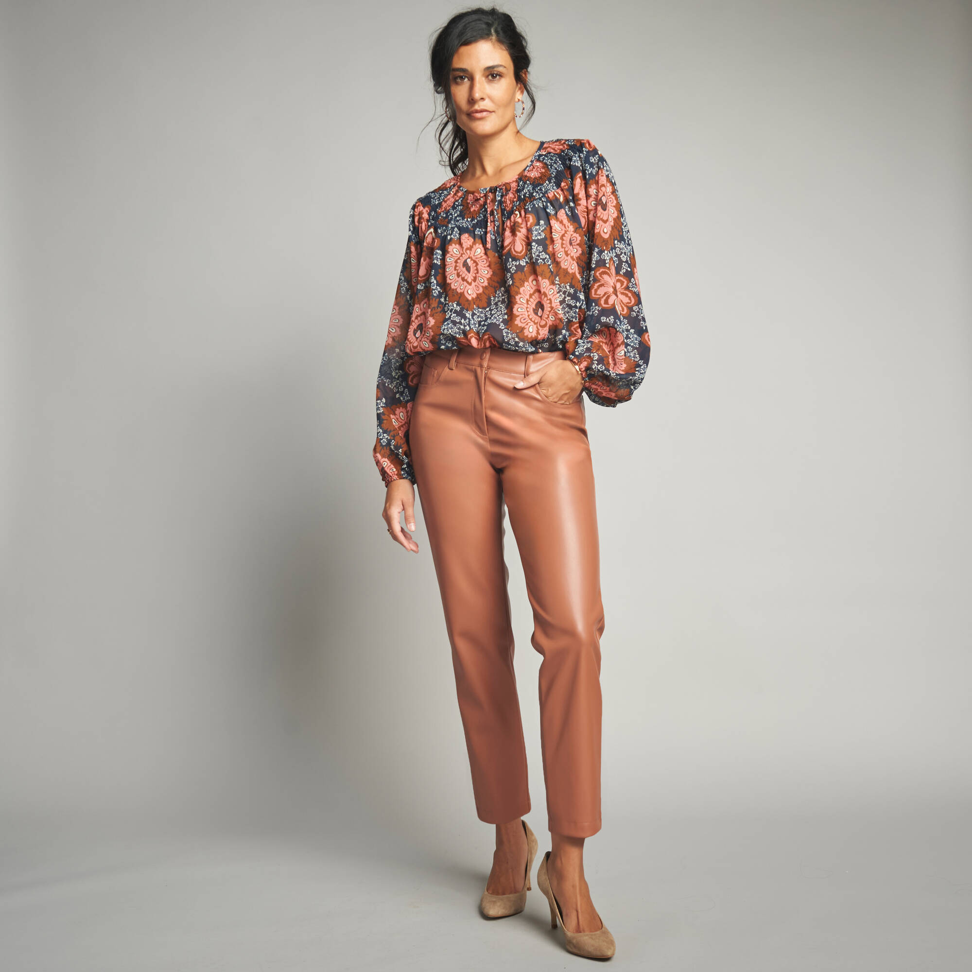 Pantalon fusel 78me aspect enduit - Blancheporte 40$
