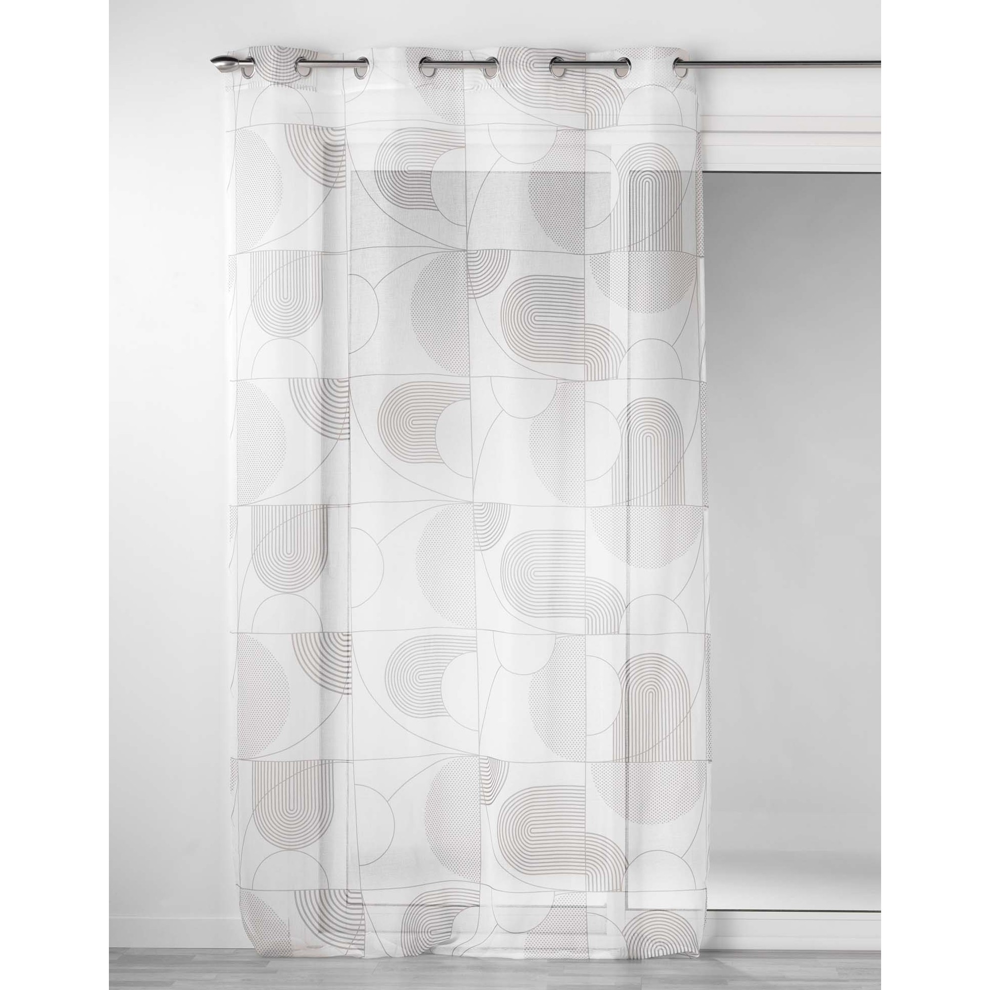 Voilage Imprimé Graphique - Blancheporte