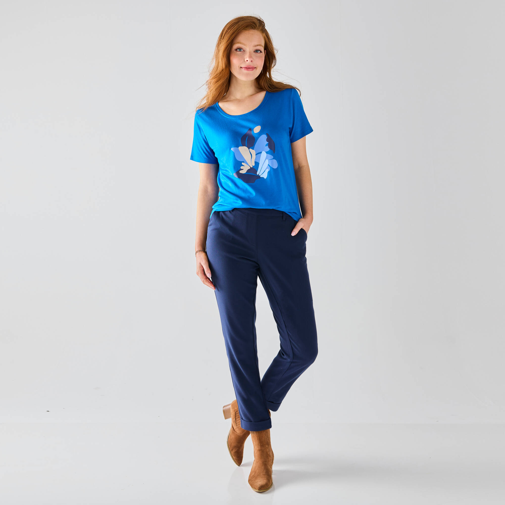 Pantalon 78me fusel uni - Blancheporte 38$