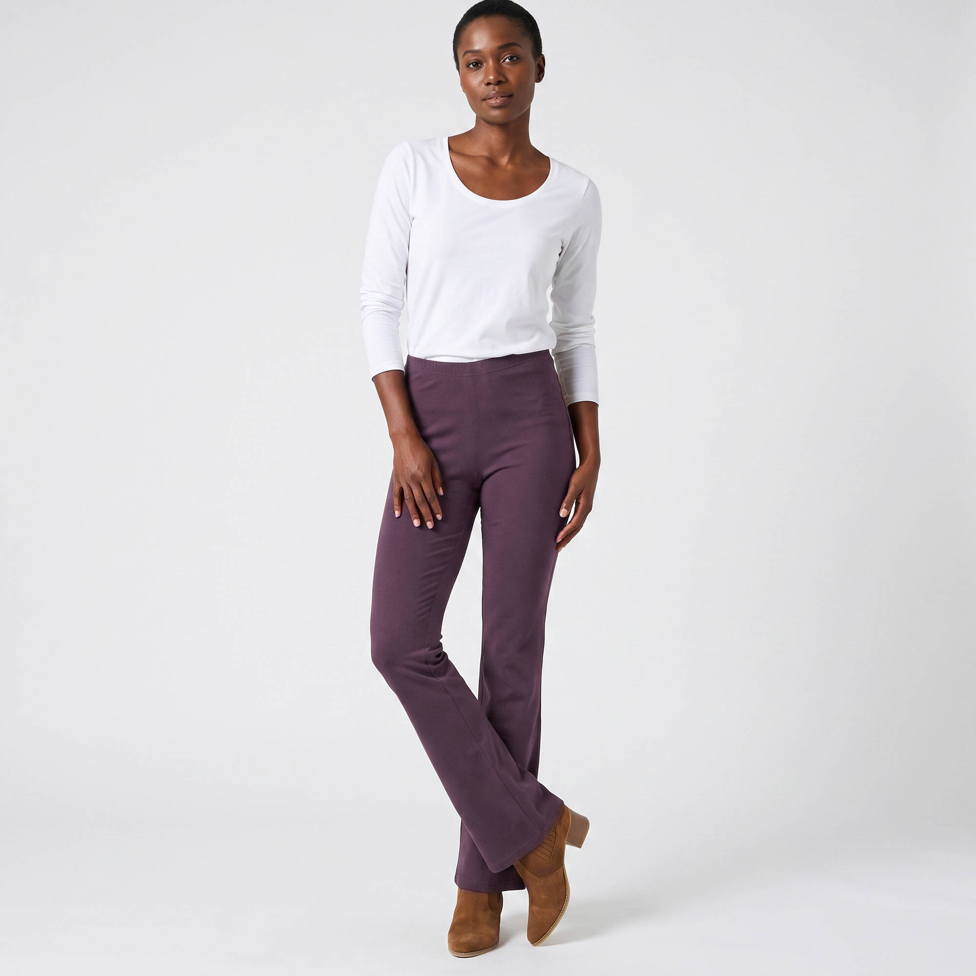 Legging bootcut uni taille lastique - Blancheporte 26 €