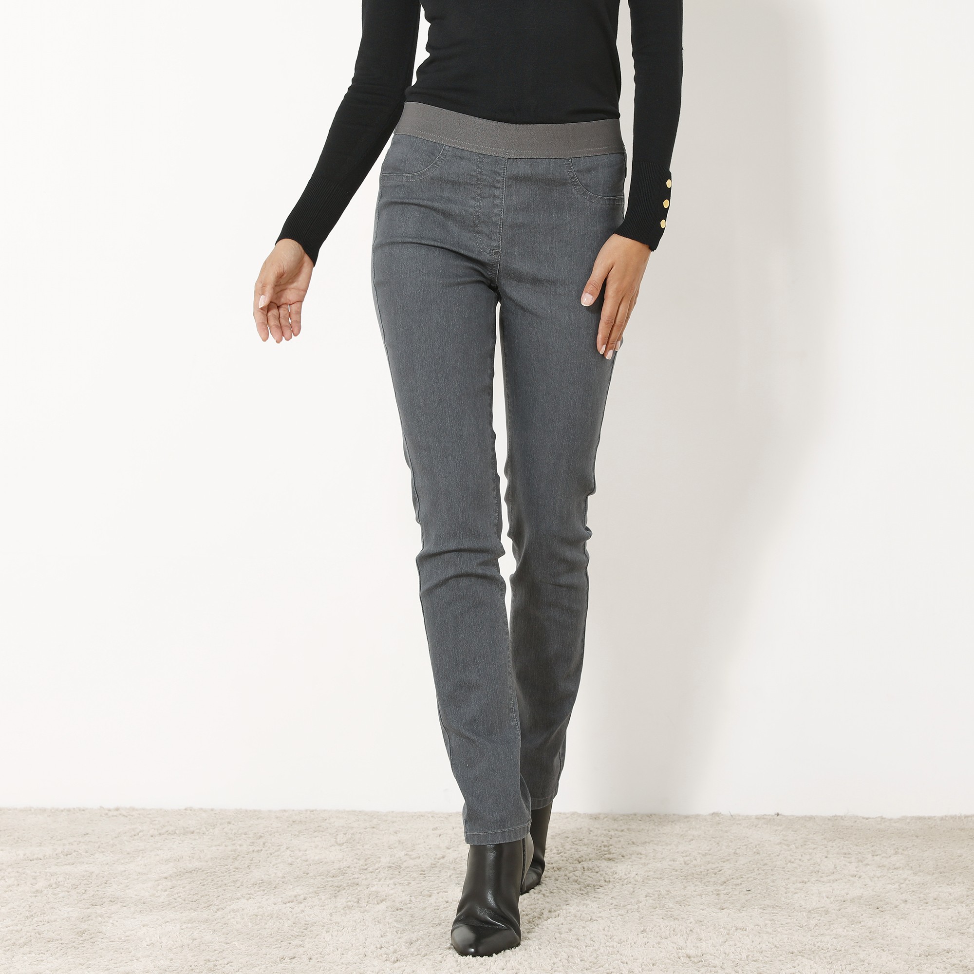 Jegging Denim Taille Élastiquée - Grande Stature - Blancheporte