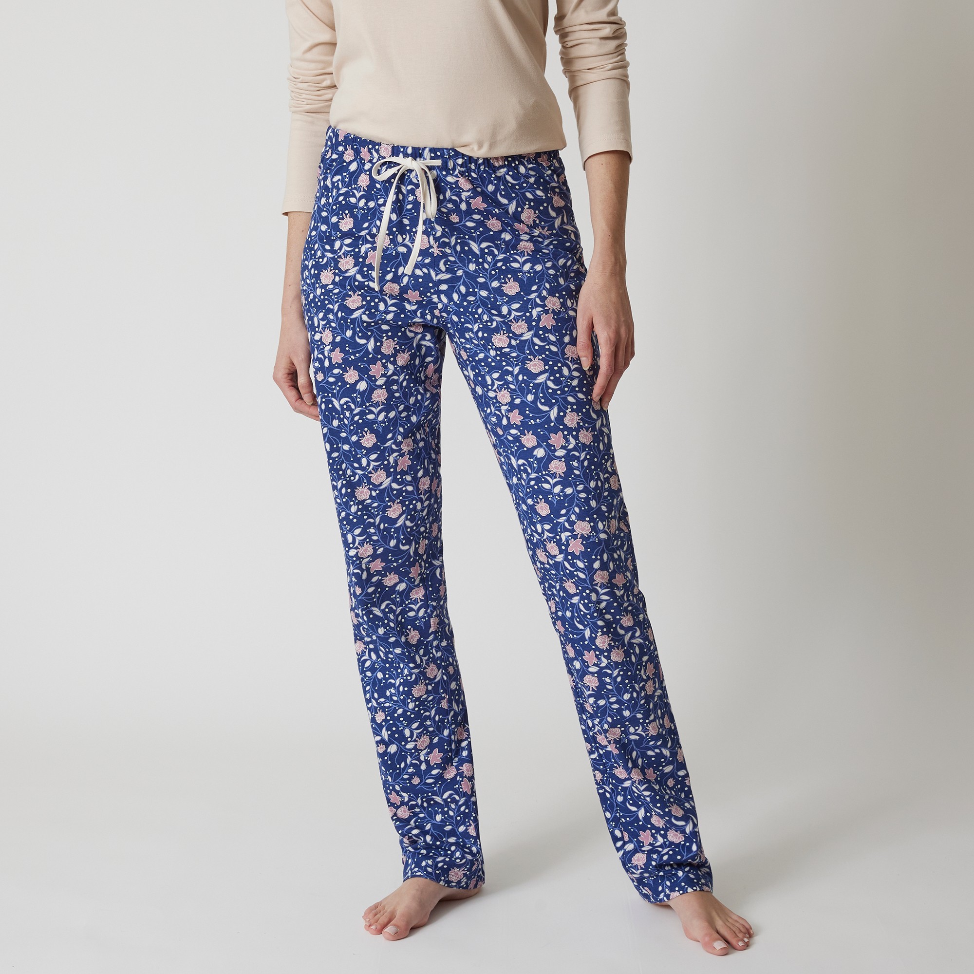 Pantalon Pyjama Coton Imprimé Floral - Blancheporte