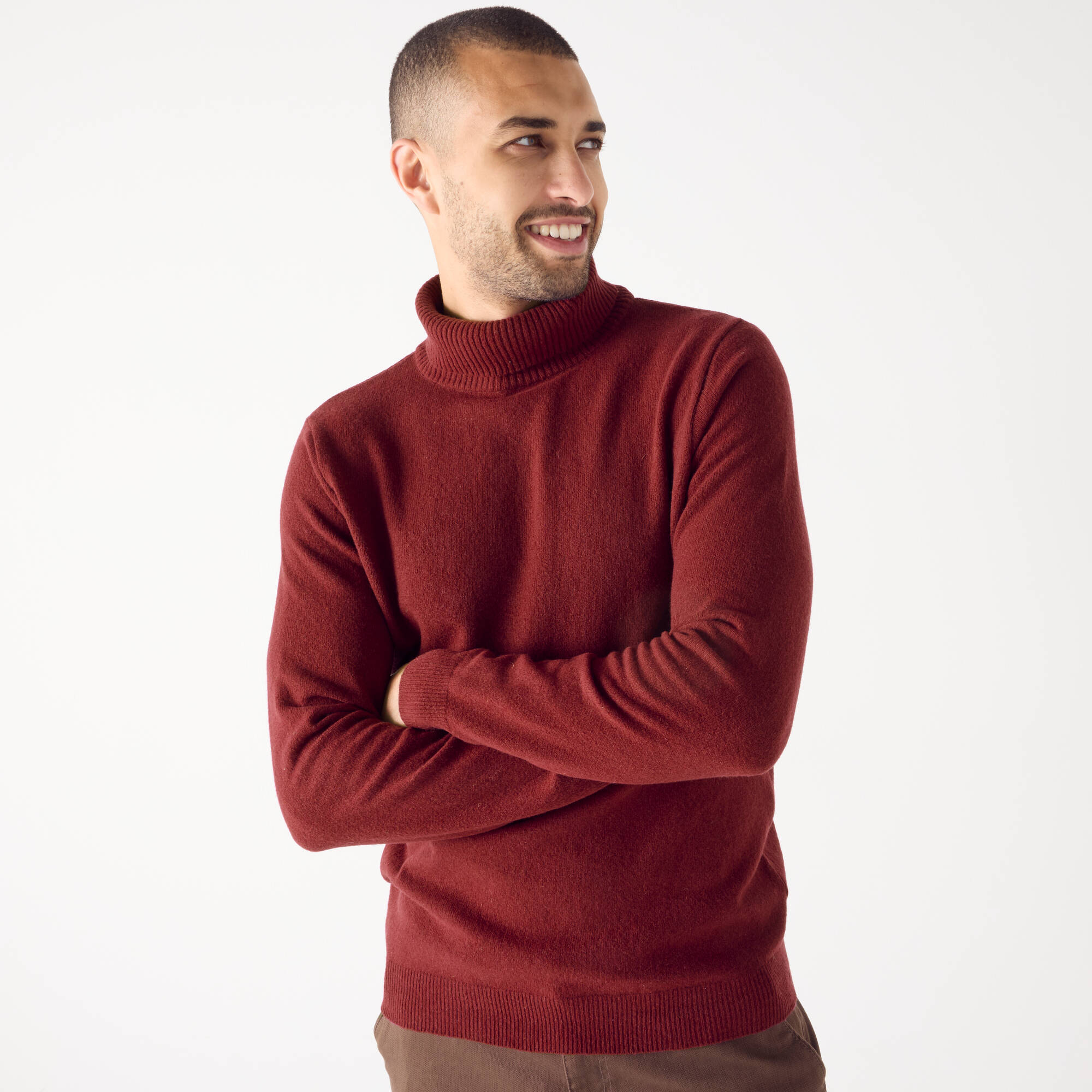 Pull col roulé en laine mélangée - Blancheporte