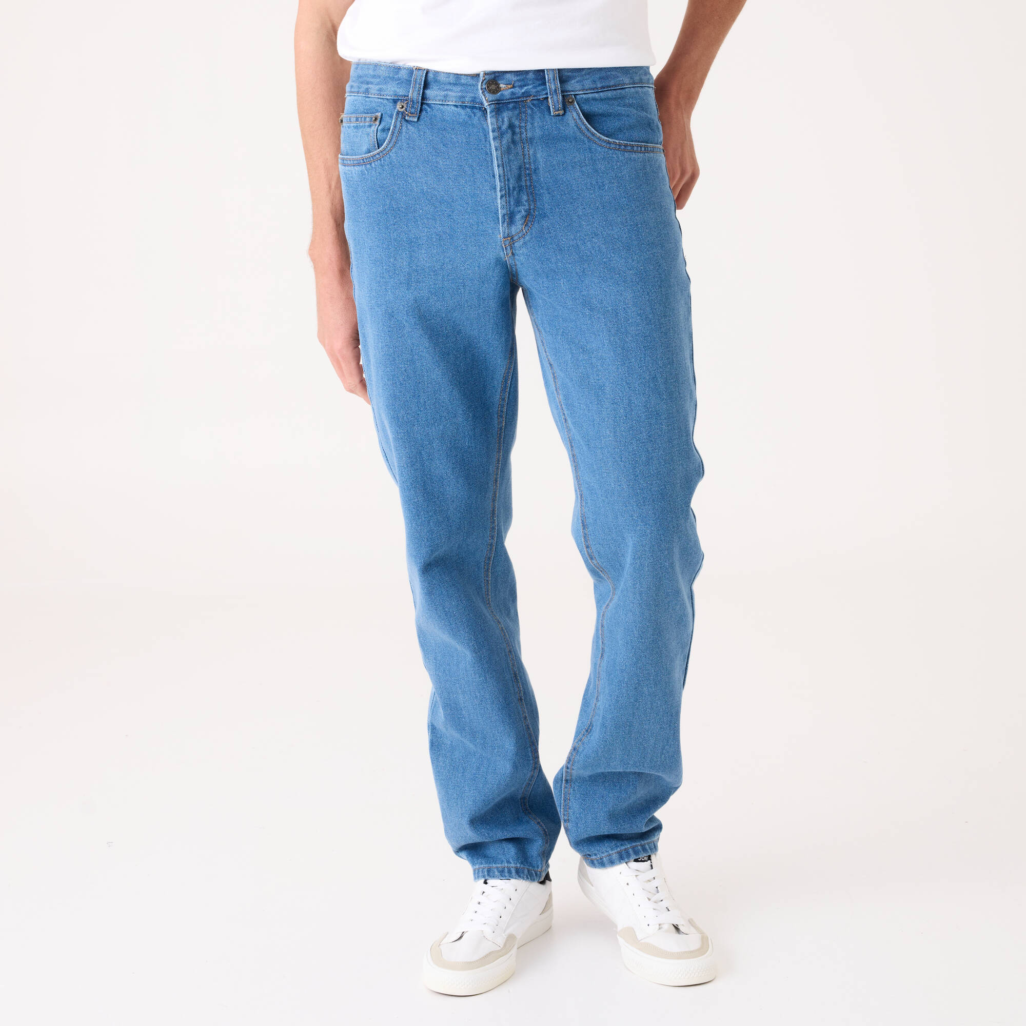 Jean droit basique 100 coton - L32 - Blancheporte 35$