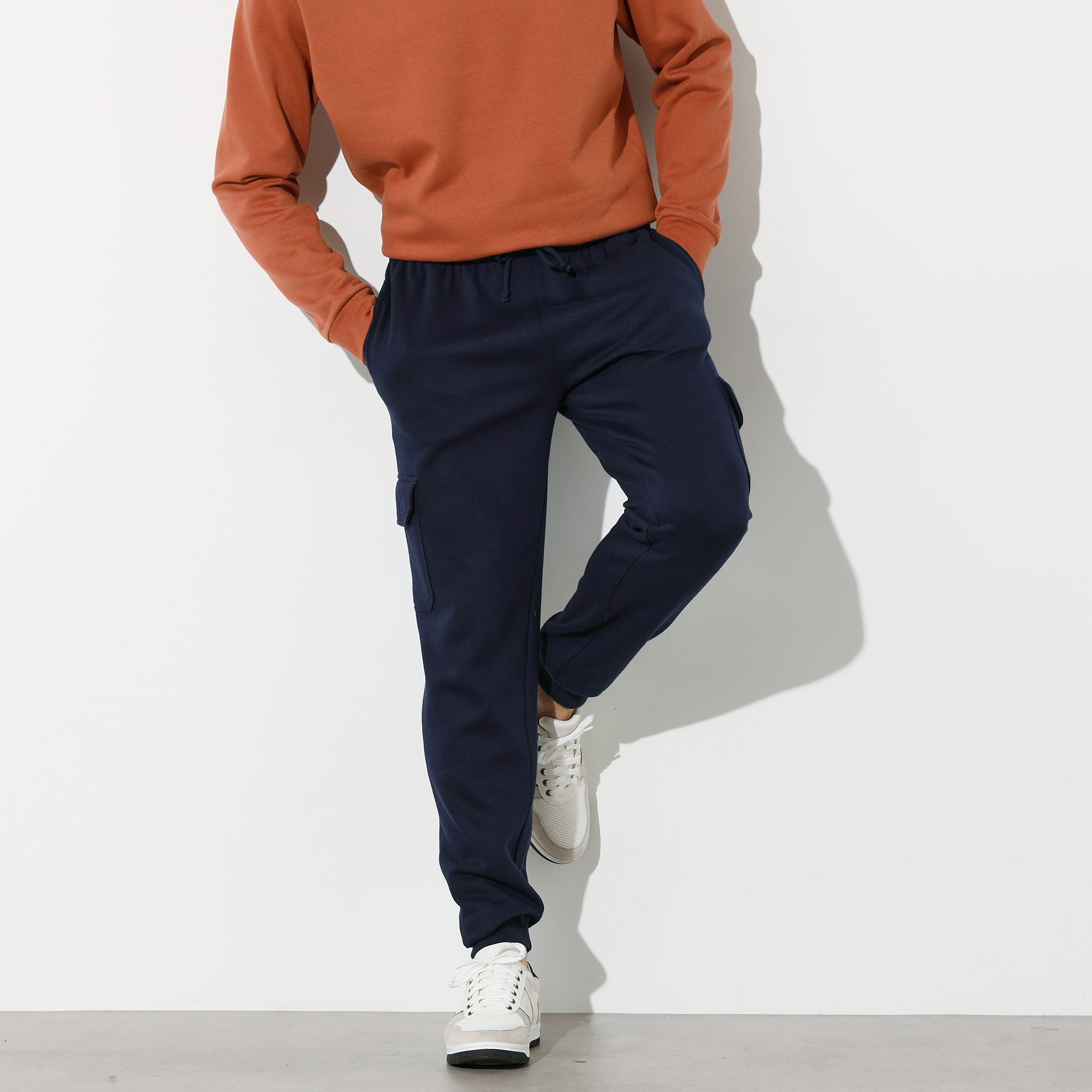 Pantalon Molleton Cargo Bas Resserrés - Blancheporte