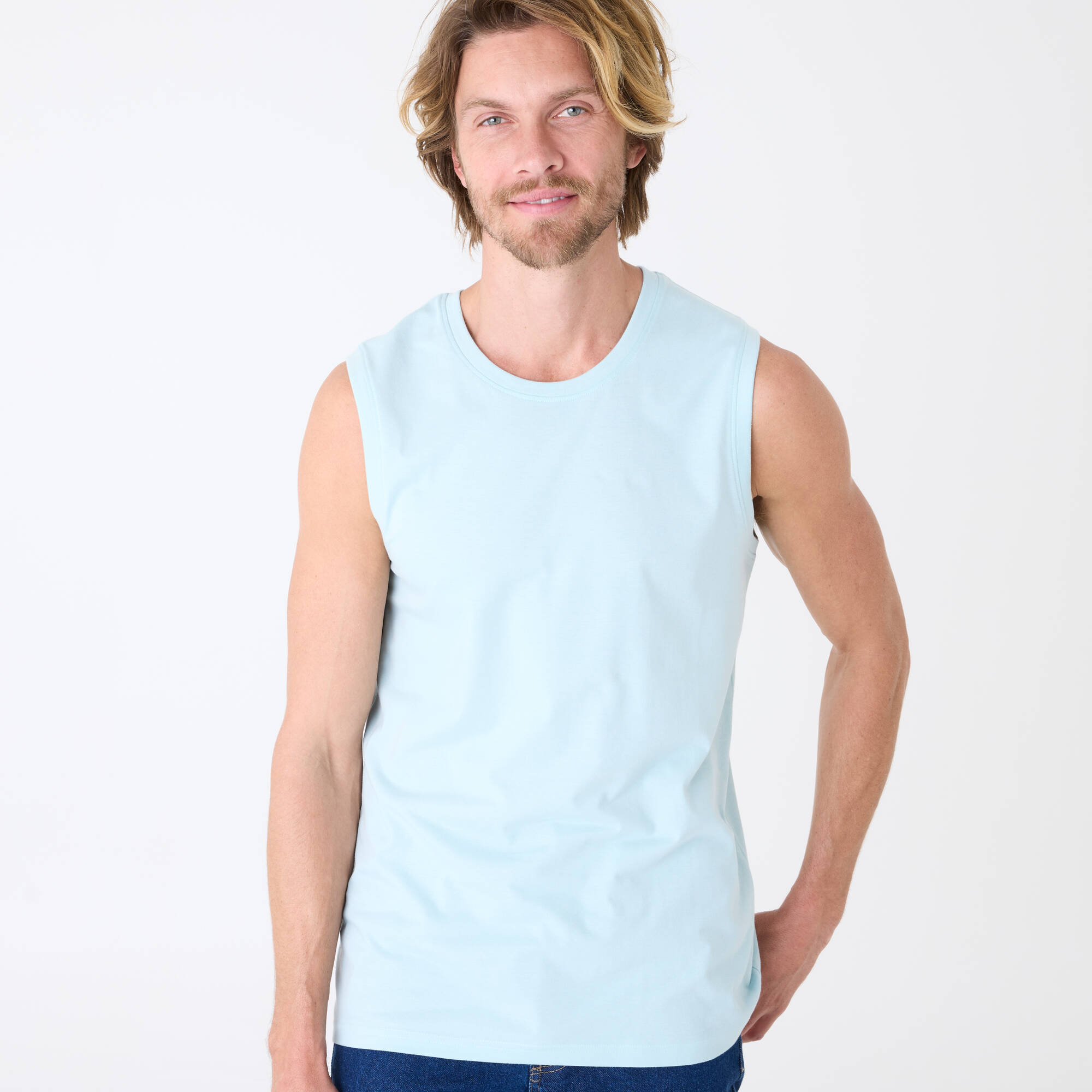 T-shirt col rond sans manches - lot de 3 - Blancheporte 27€