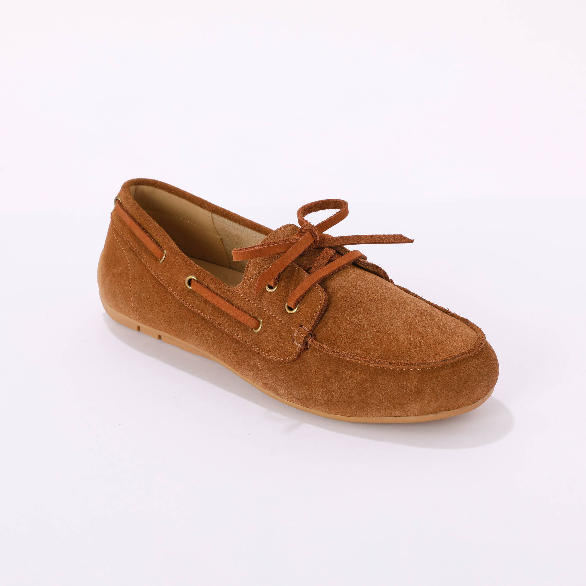 Mocassins bateau en cuir - Blancheporte