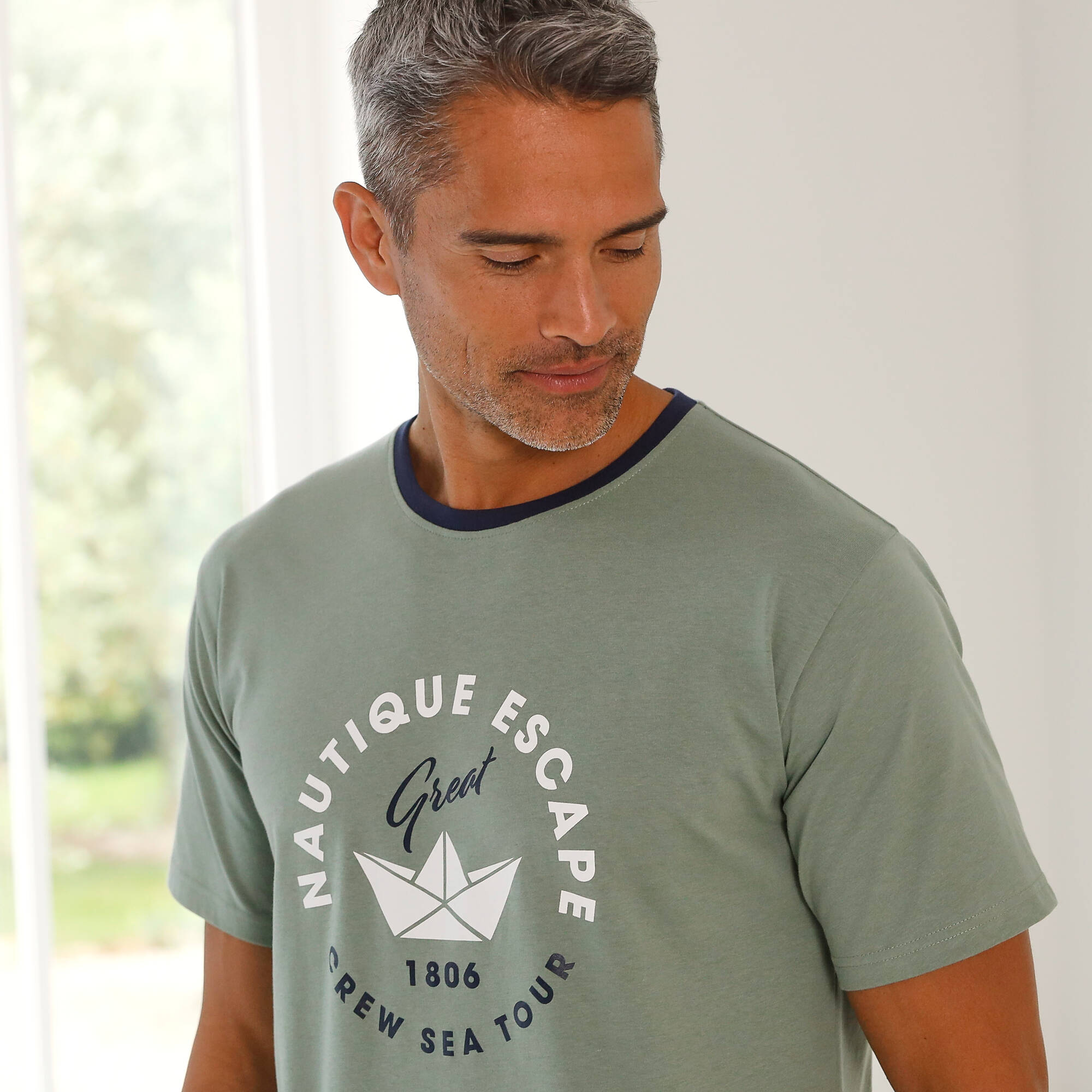 T-shirt pyjama imprim manches courtes - Blancheporte 13$