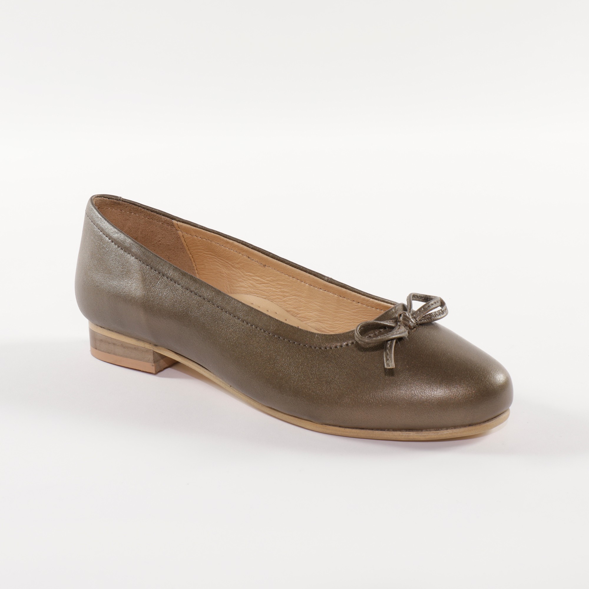 Ballerines Plates En Cuir Confort - Blancheporte