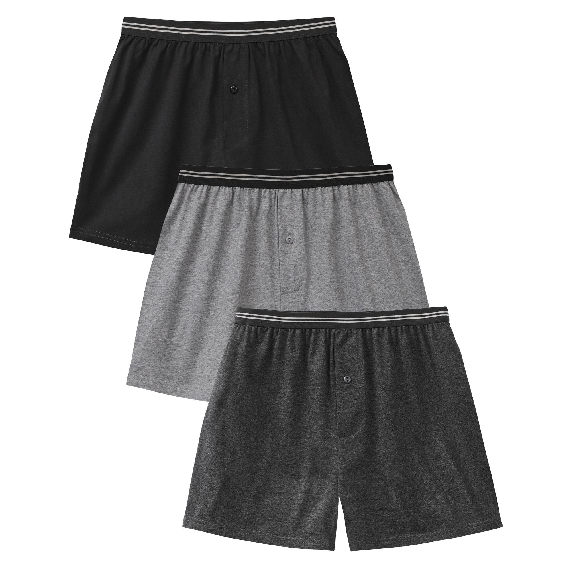 Caleçon flottant jersey coton uni - lot de 3 - Blancheporte