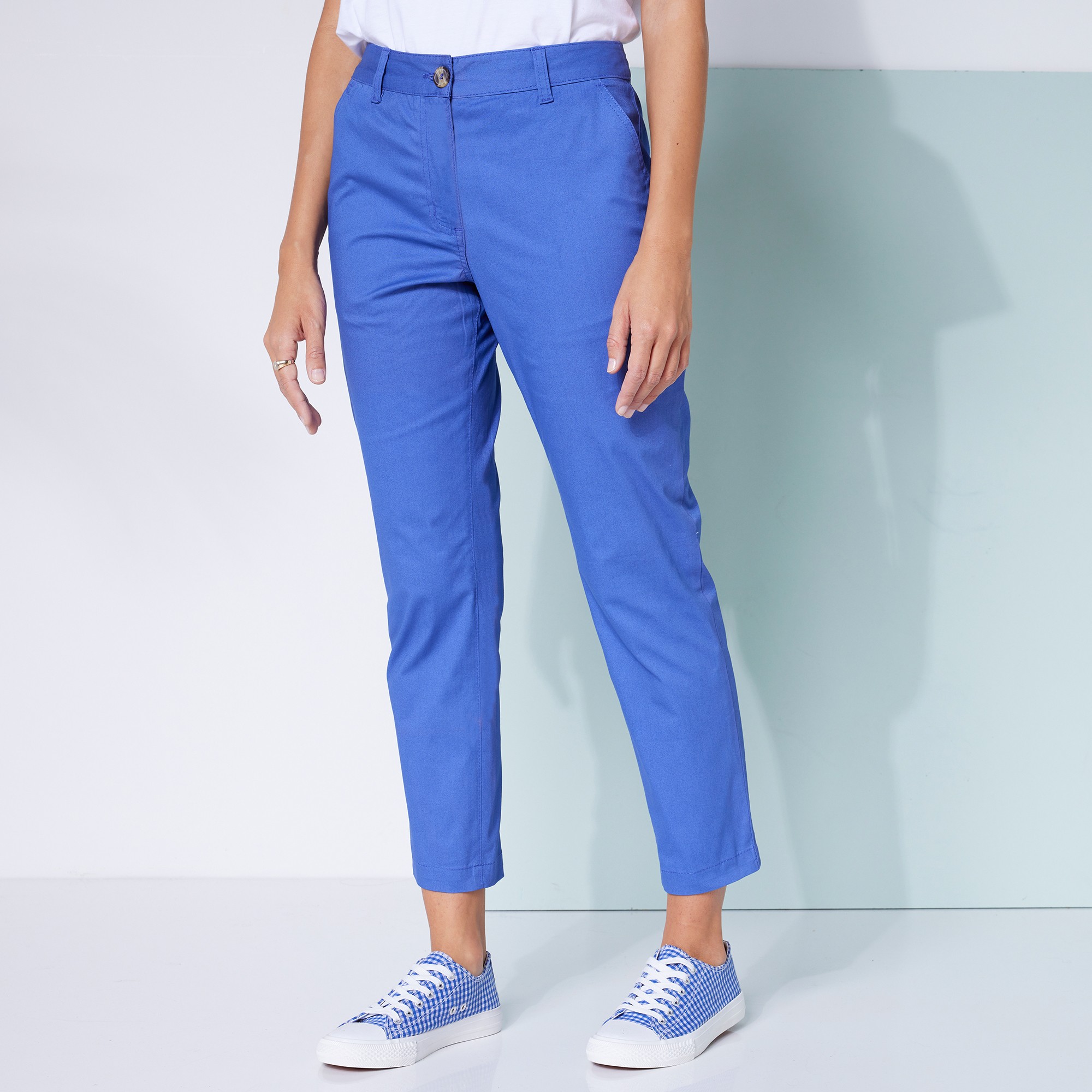 Pantalon Chino Stretch, 7/8ème - Blancheporte