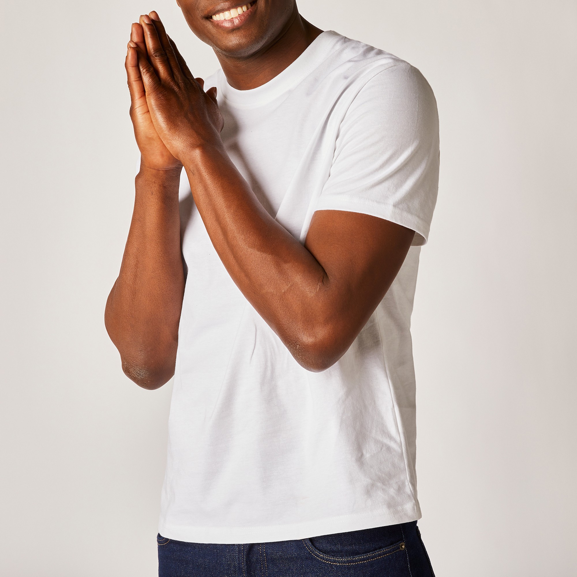 T-shirt Col Rond Manches Courtes - Blancheporte